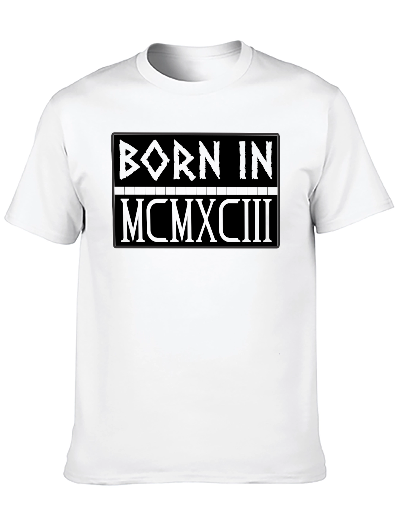 Born in 1993 Black Graphic T-Shirt