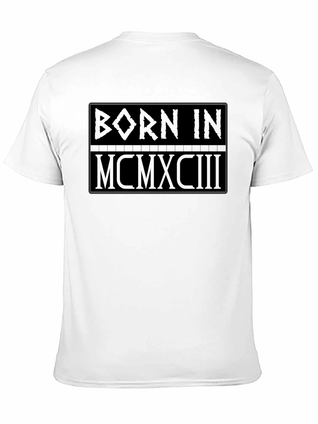 Born in 1993 Black Graphic T-Shirt