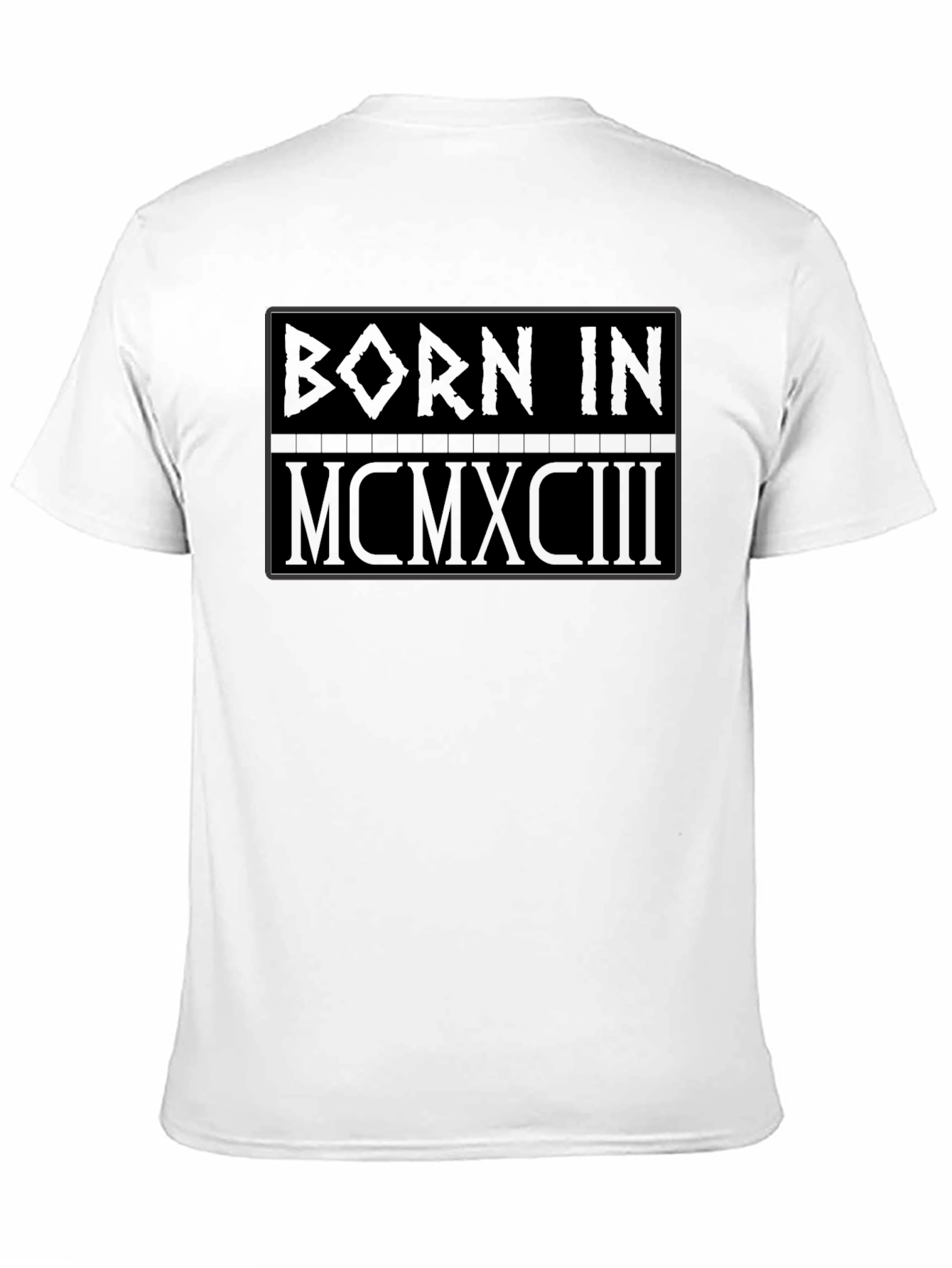 Born in 1993 Black Graphic T-Shirt
