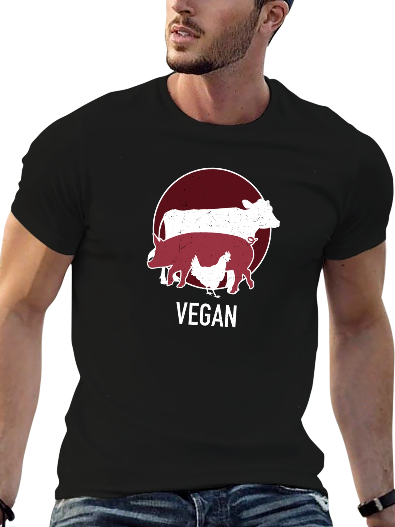 Vegan Graphic T-Shirt - Unisex Casual Tee