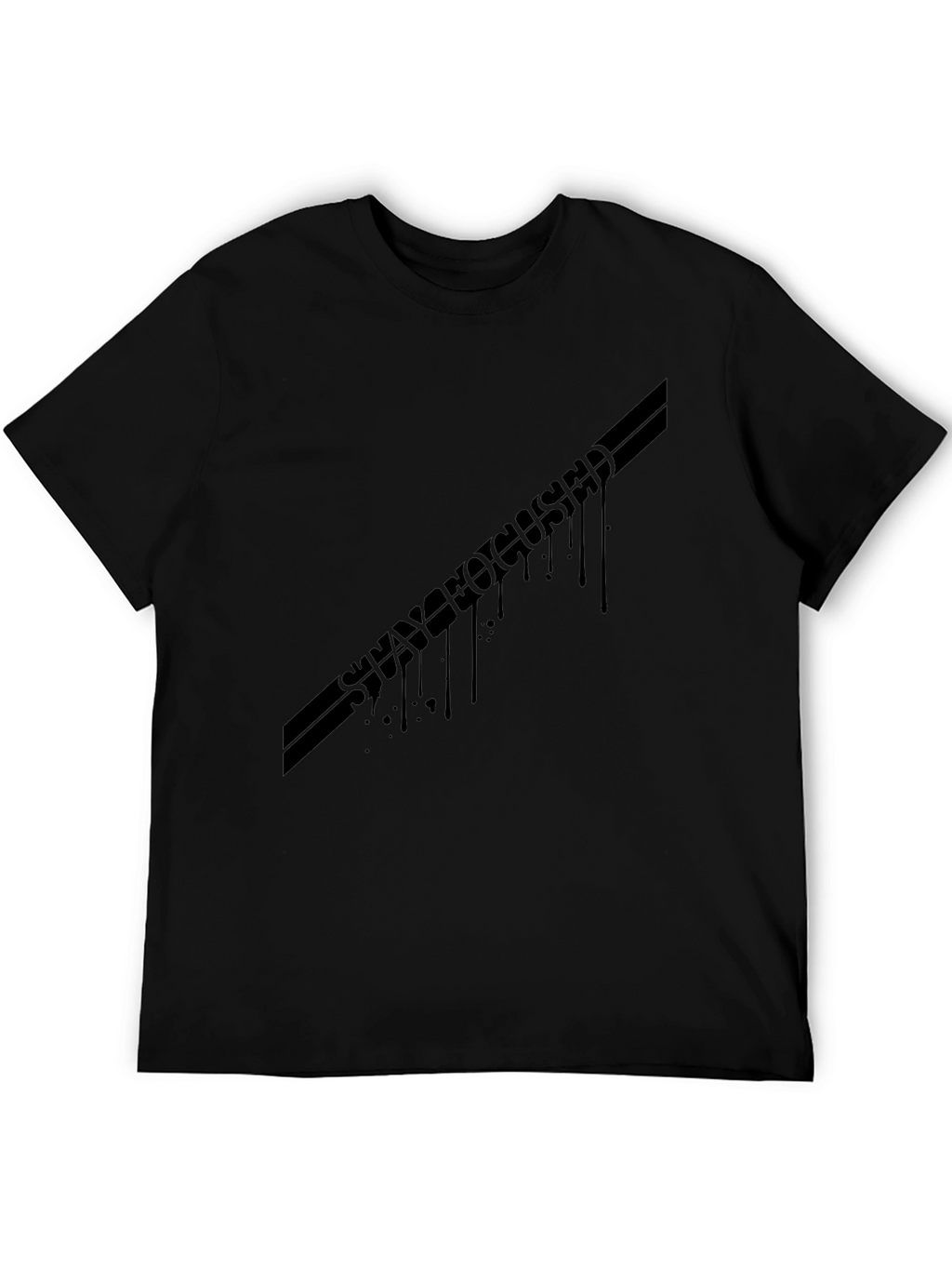 Stay Focused Black Graphic T-Shirt