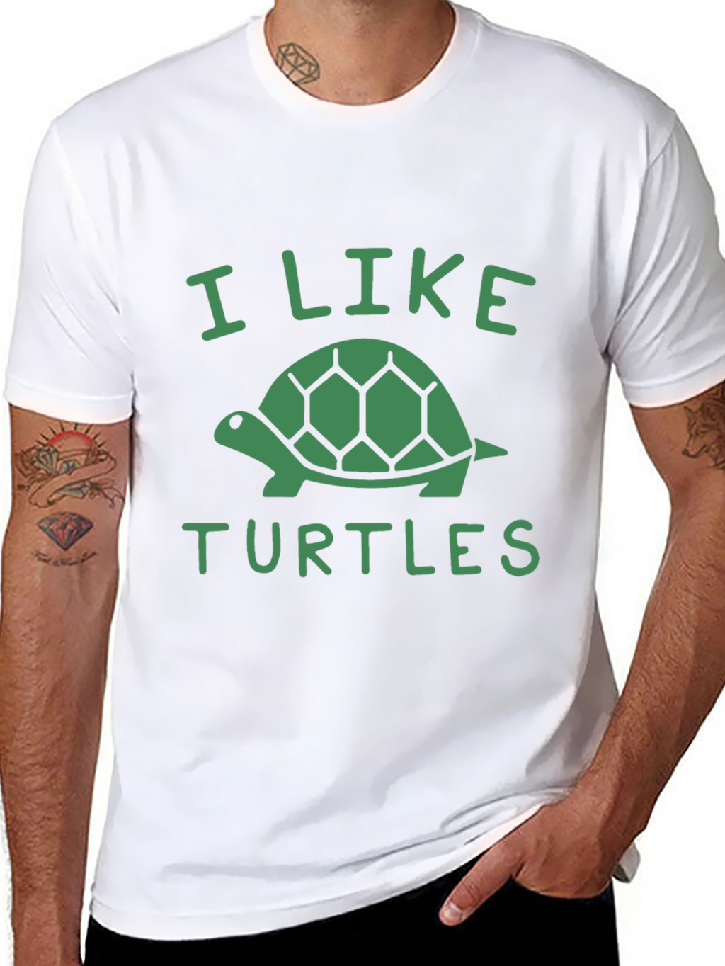 I Like Turtles Graphic Tee - Soft Cotton