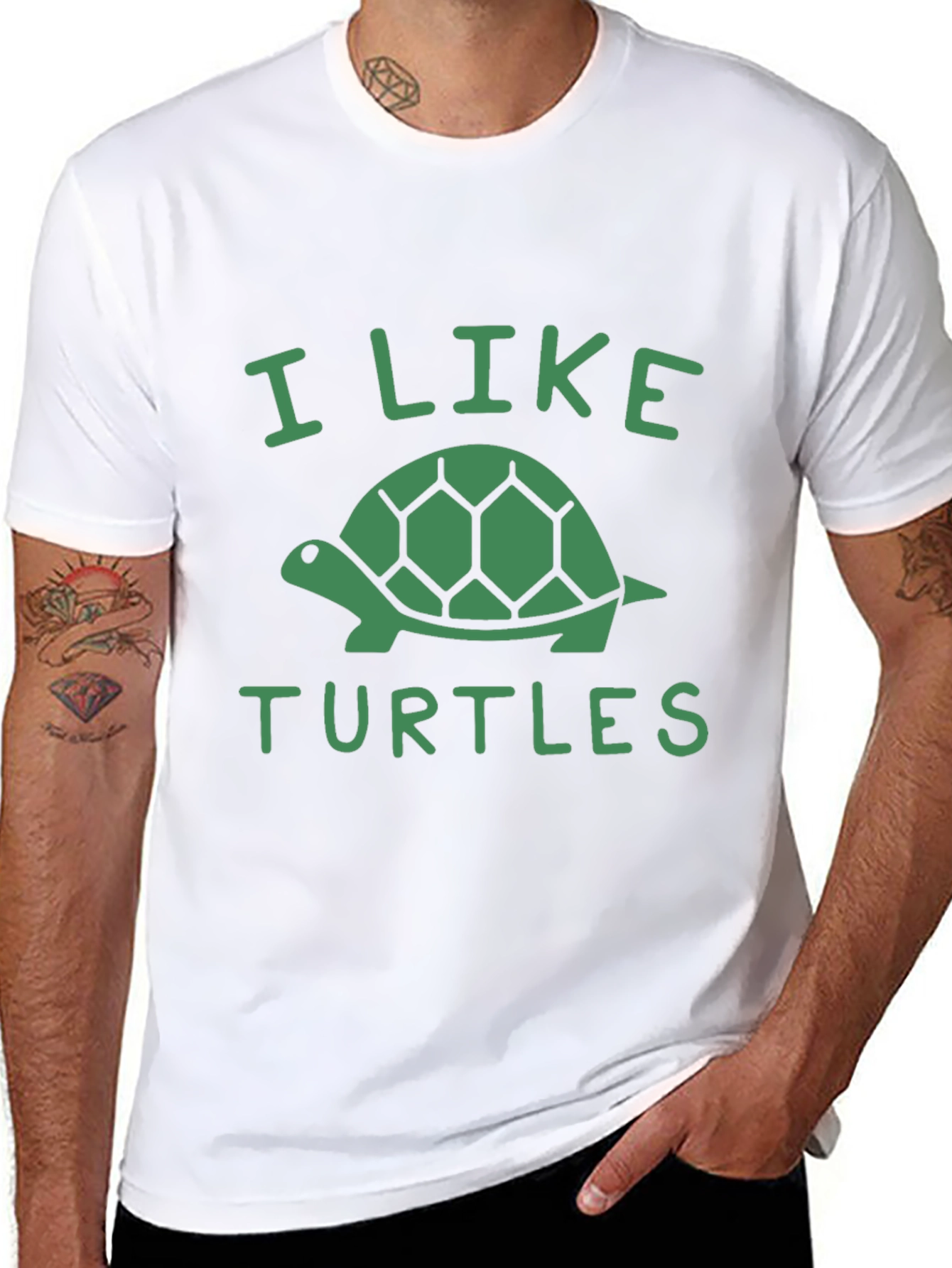 I Like Turtles Graphic Tee - Soft Cotton