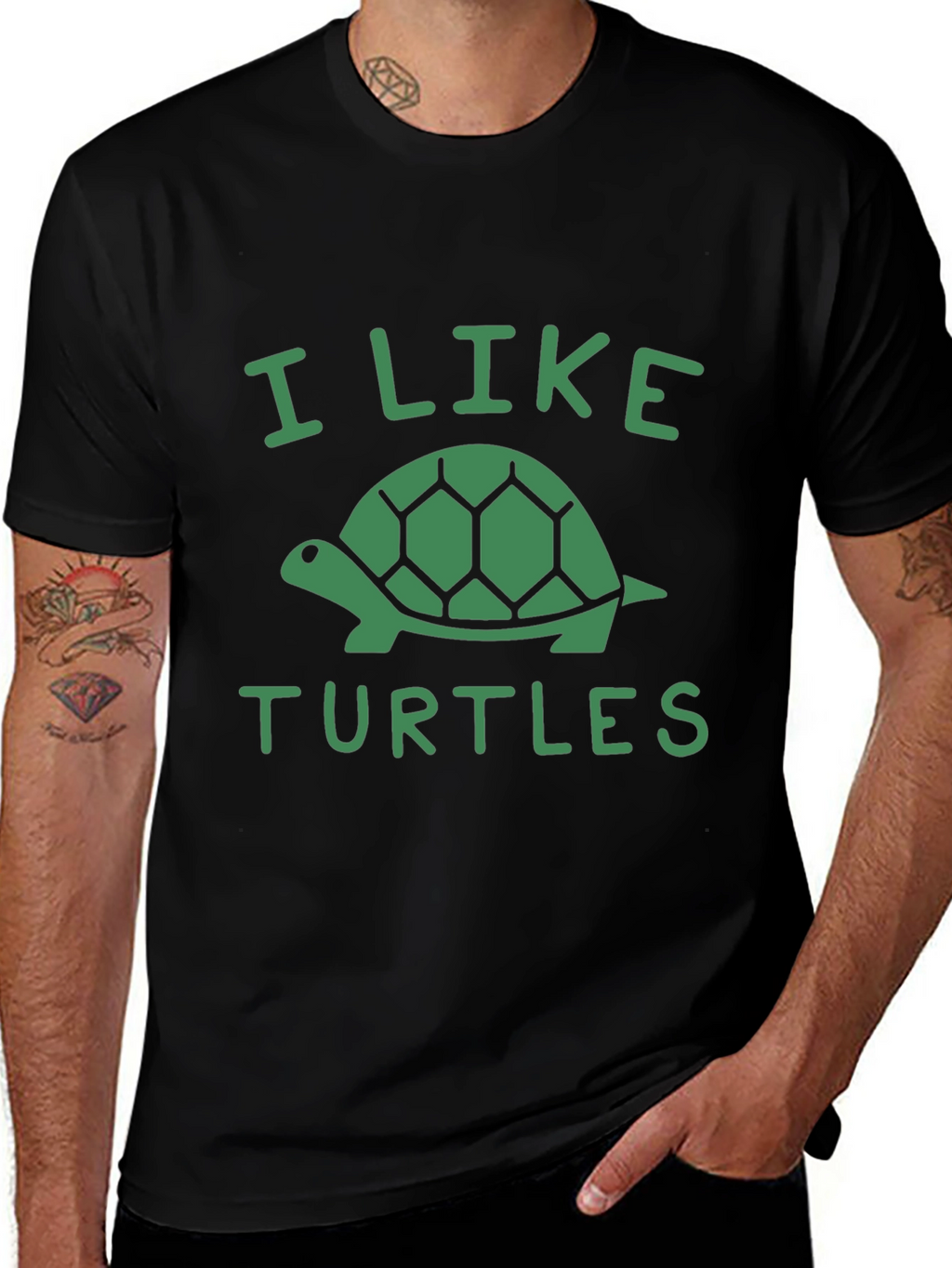 I Like Turtles Graphic Tee - Soft Cotton