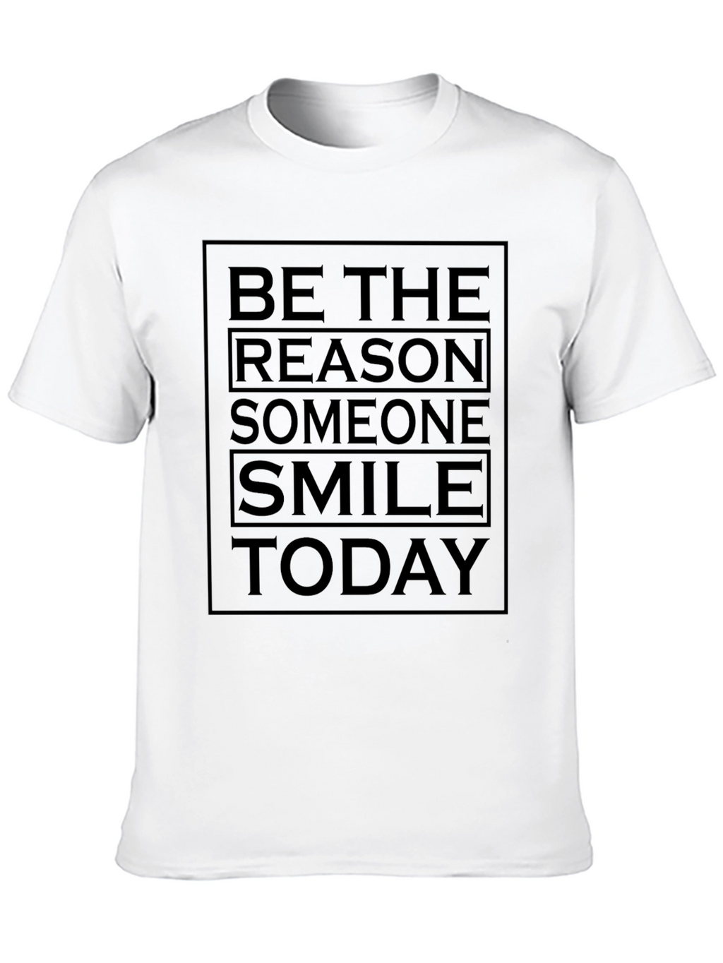 Be The Reason Smile Today Black Graphic Tee
