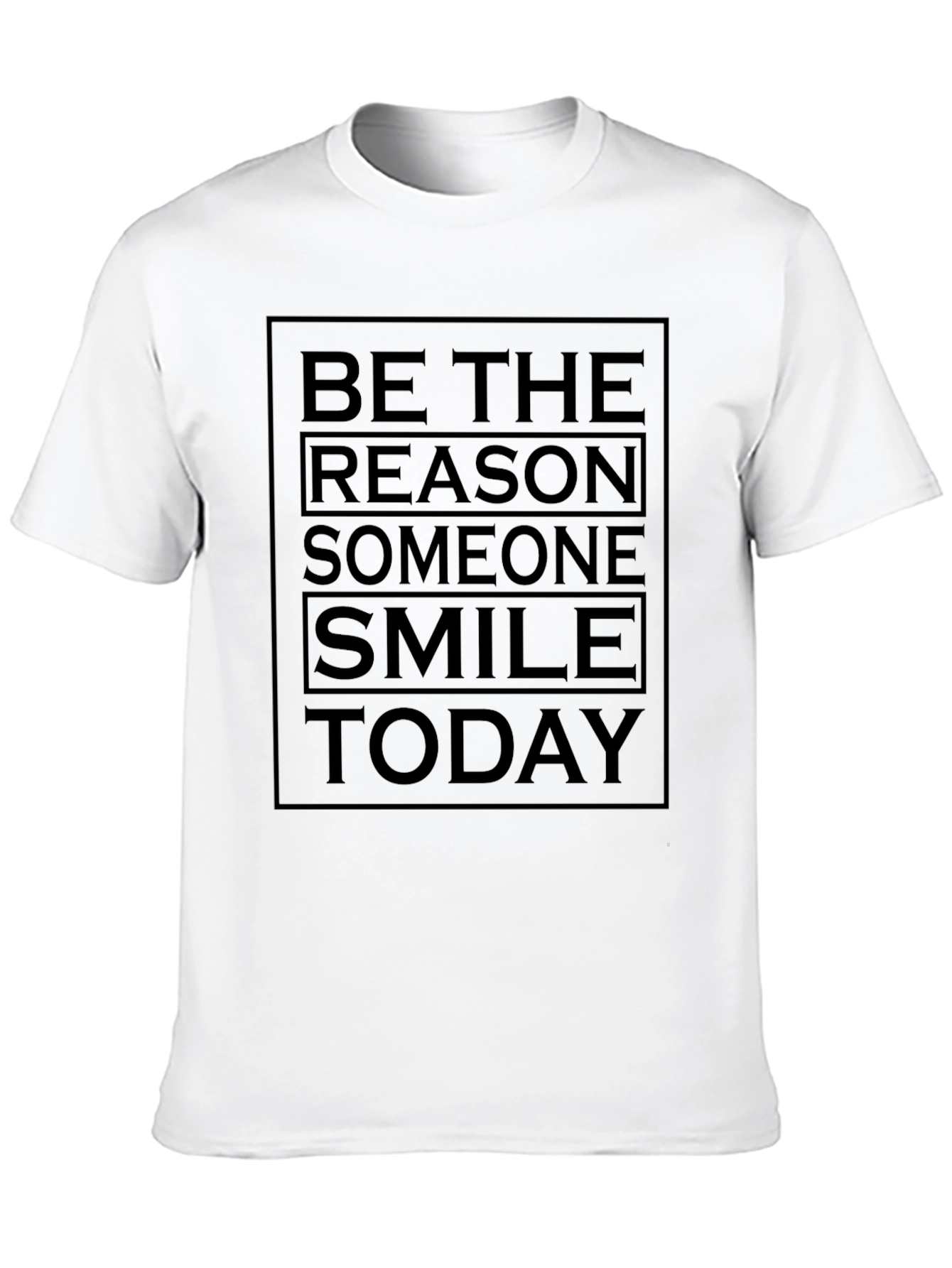 Be The Reason Smile Today Black Graphic Tee
