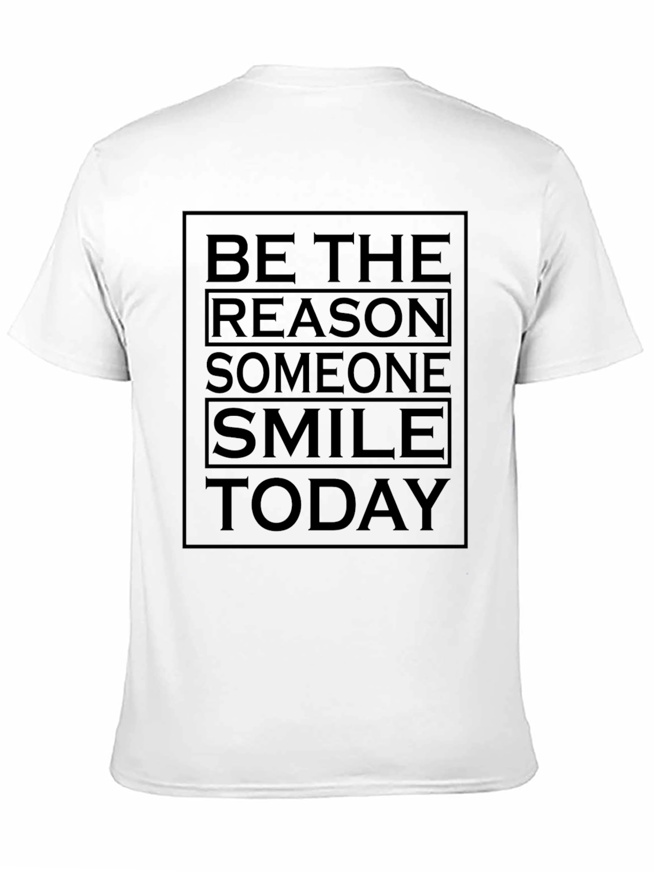 Be The Reason Smile Today Black Graphic Tee
