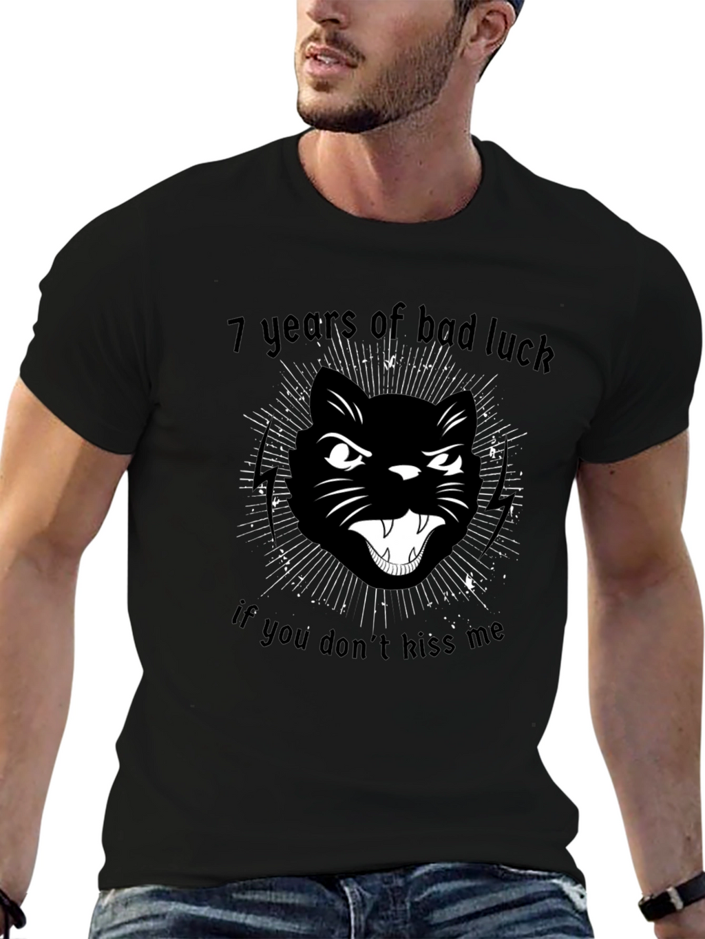 7 Years Bad Luck Cat T-Shirt