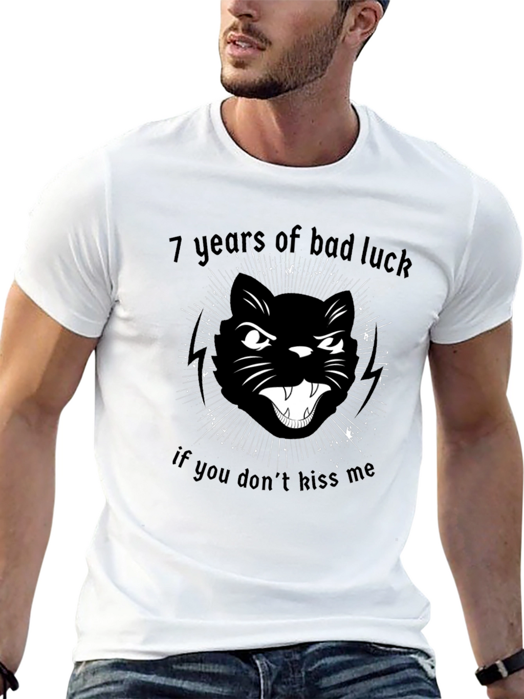 7 Years Bad Luck Cat T-Shirt