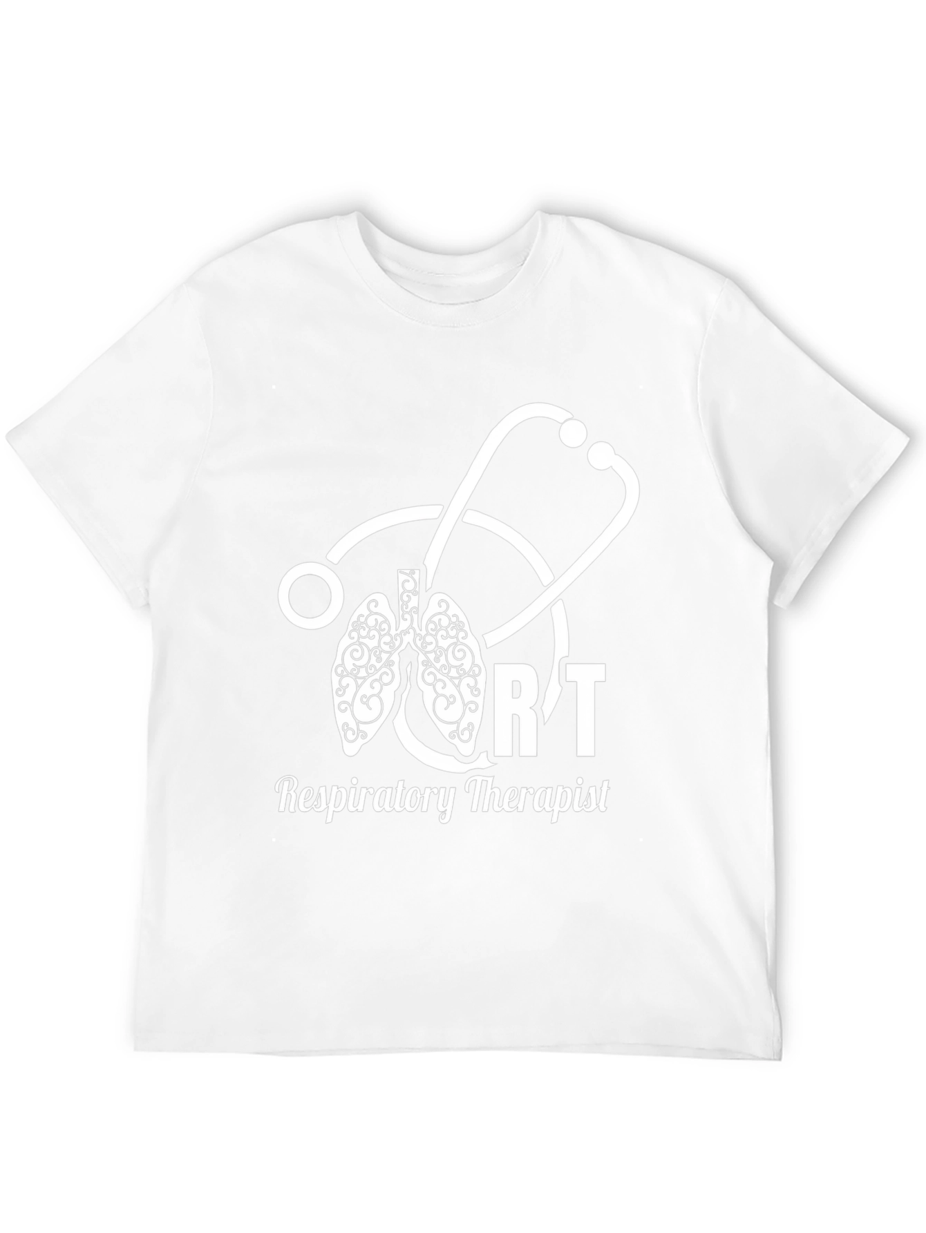 Respiratory Therapist T-Shirt - Lung Stethoscope Design