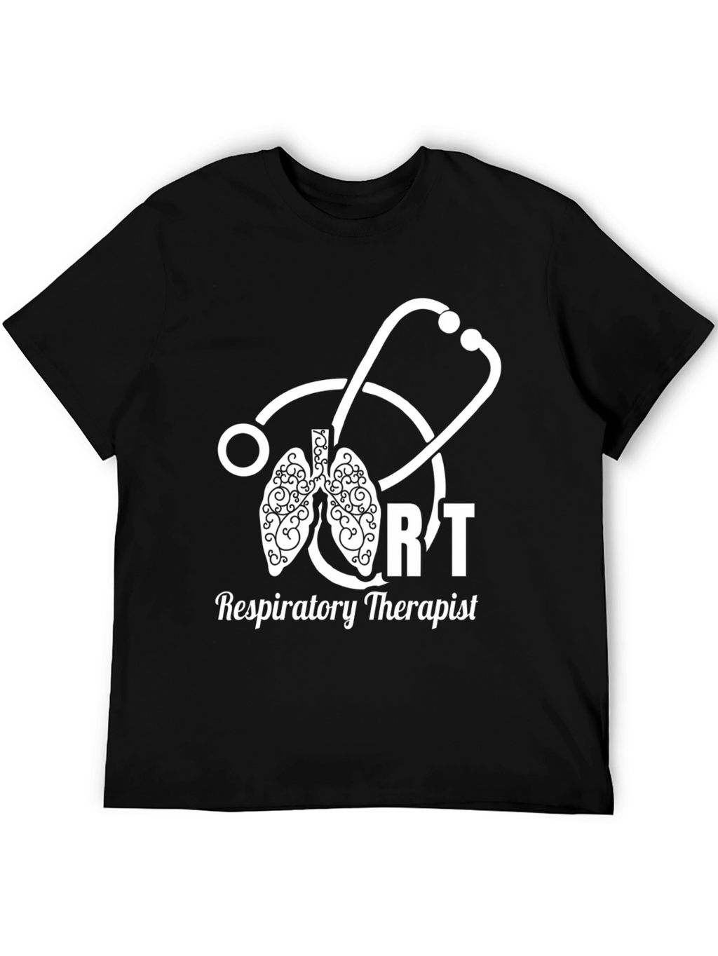 Respiratory Therapist T-Shirt - Lung Stethoscope Design
