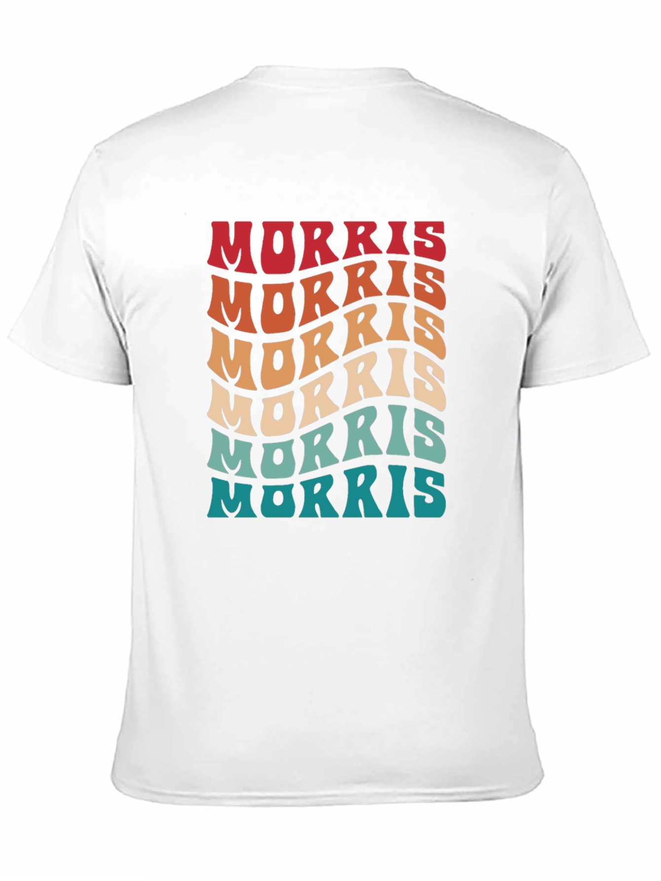Retro Morris Wavy Text T-Shirt - Cool Graphic Tee