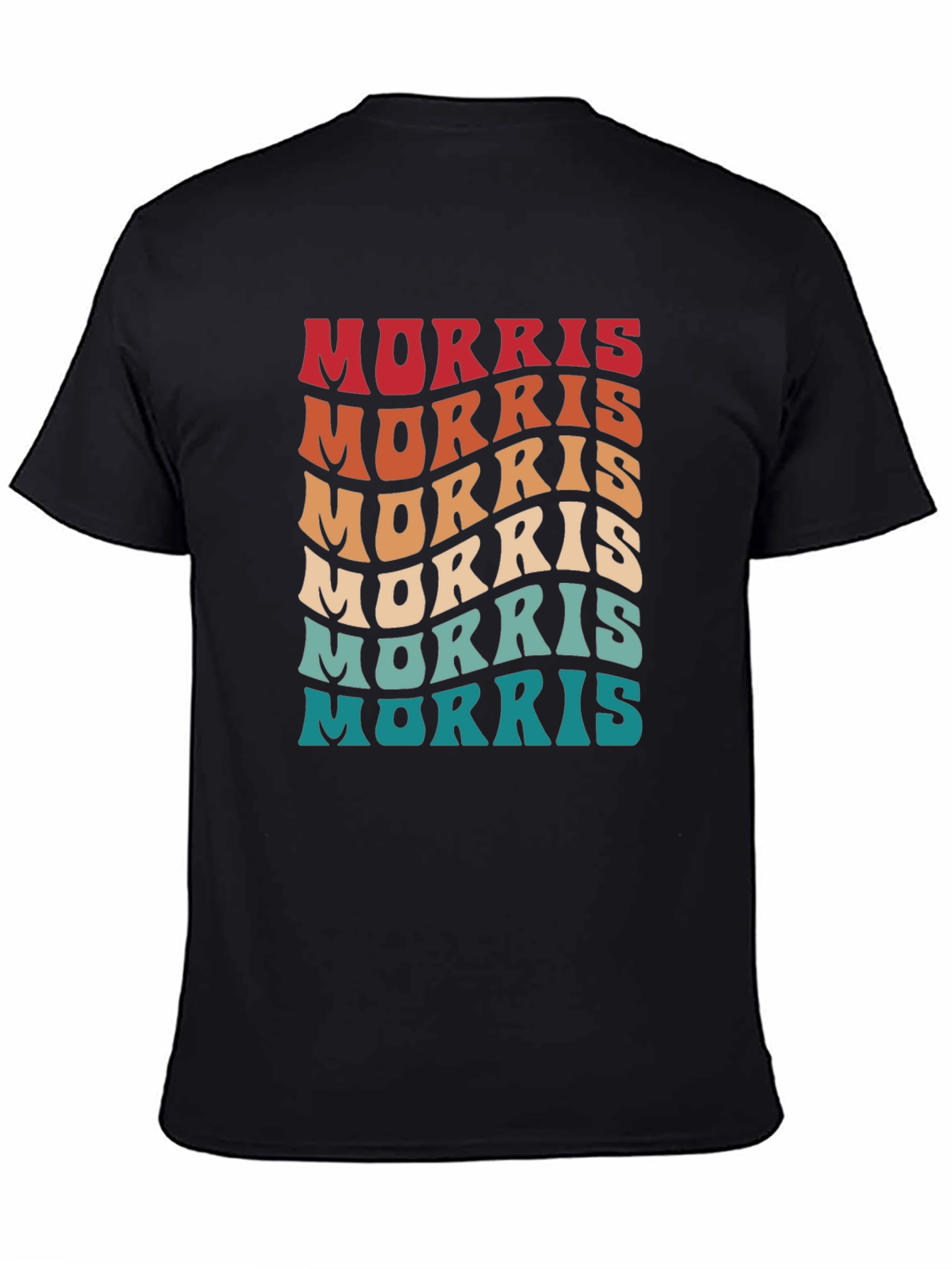 Retro Morris Wavy Text T-Shirt - Cool Graphic Tee