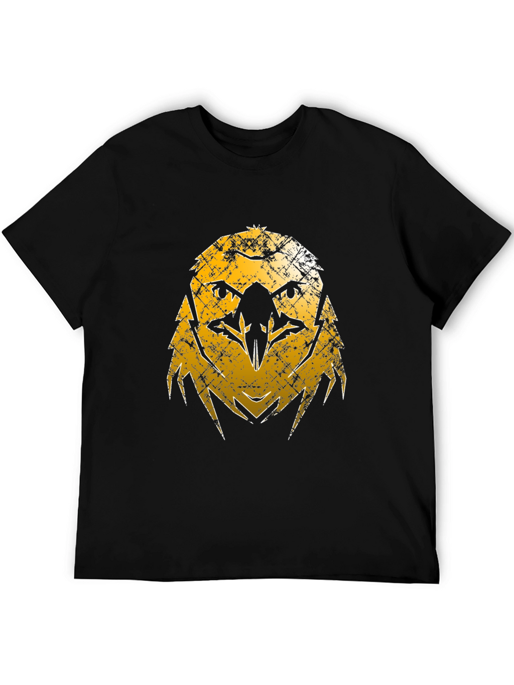 Distressed Eagle Graphic Tee - Black