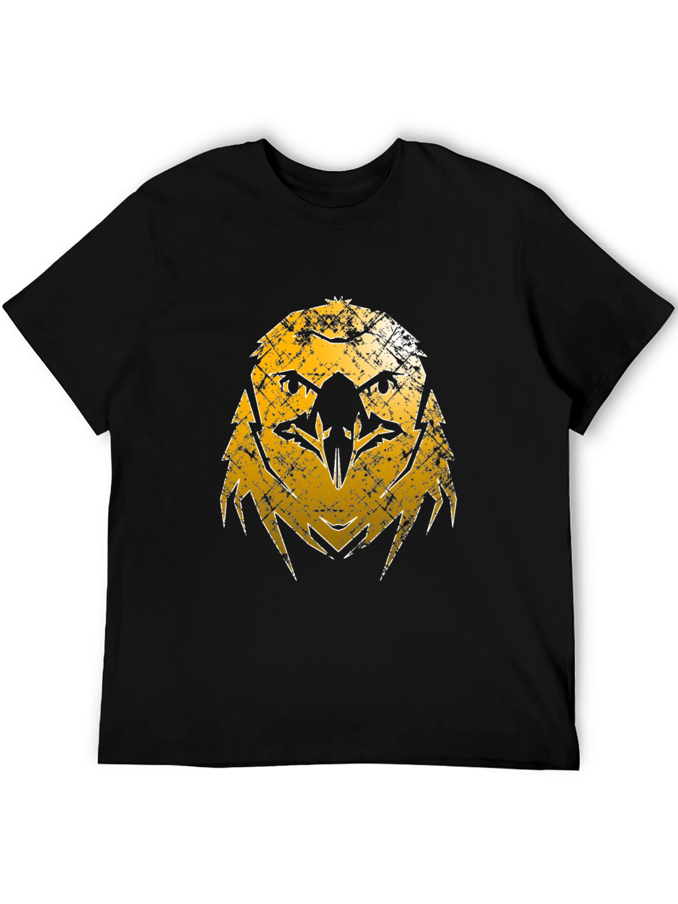 Distressed Eagle Graphic Tee - Black
