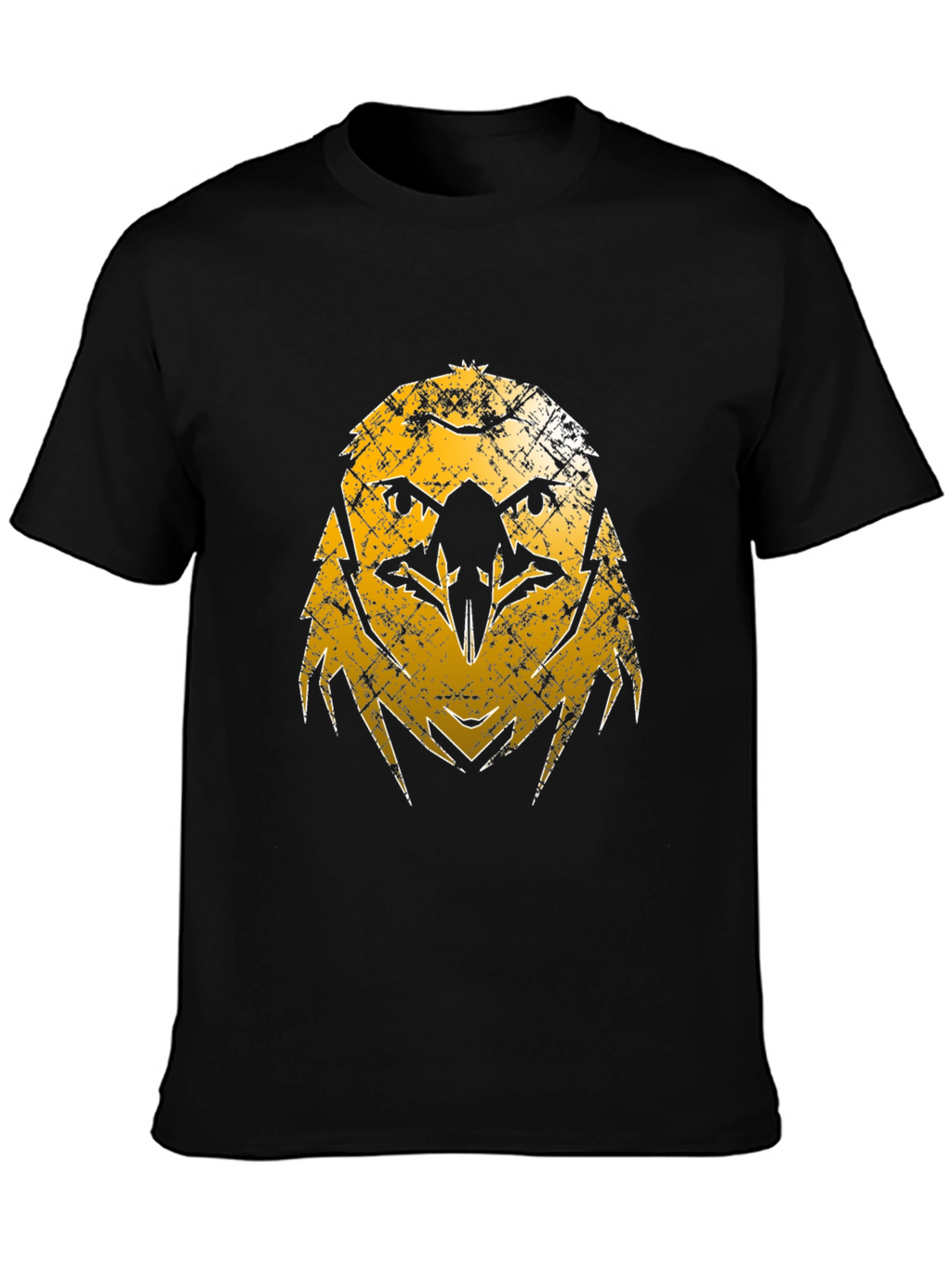 Distressed Eagle Graphic Tee - Black
