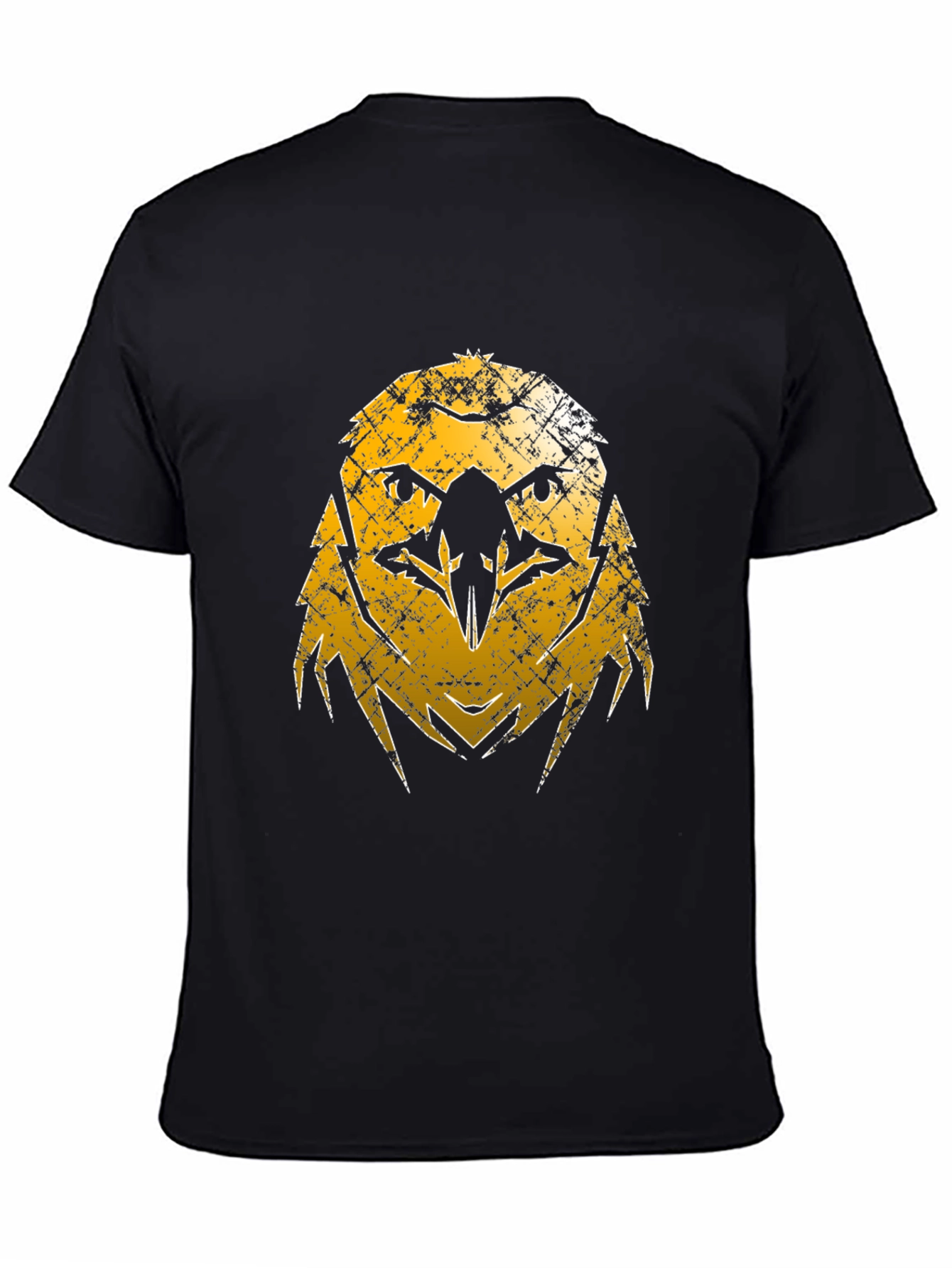 Distressed Eagle Graphic Tee - Black