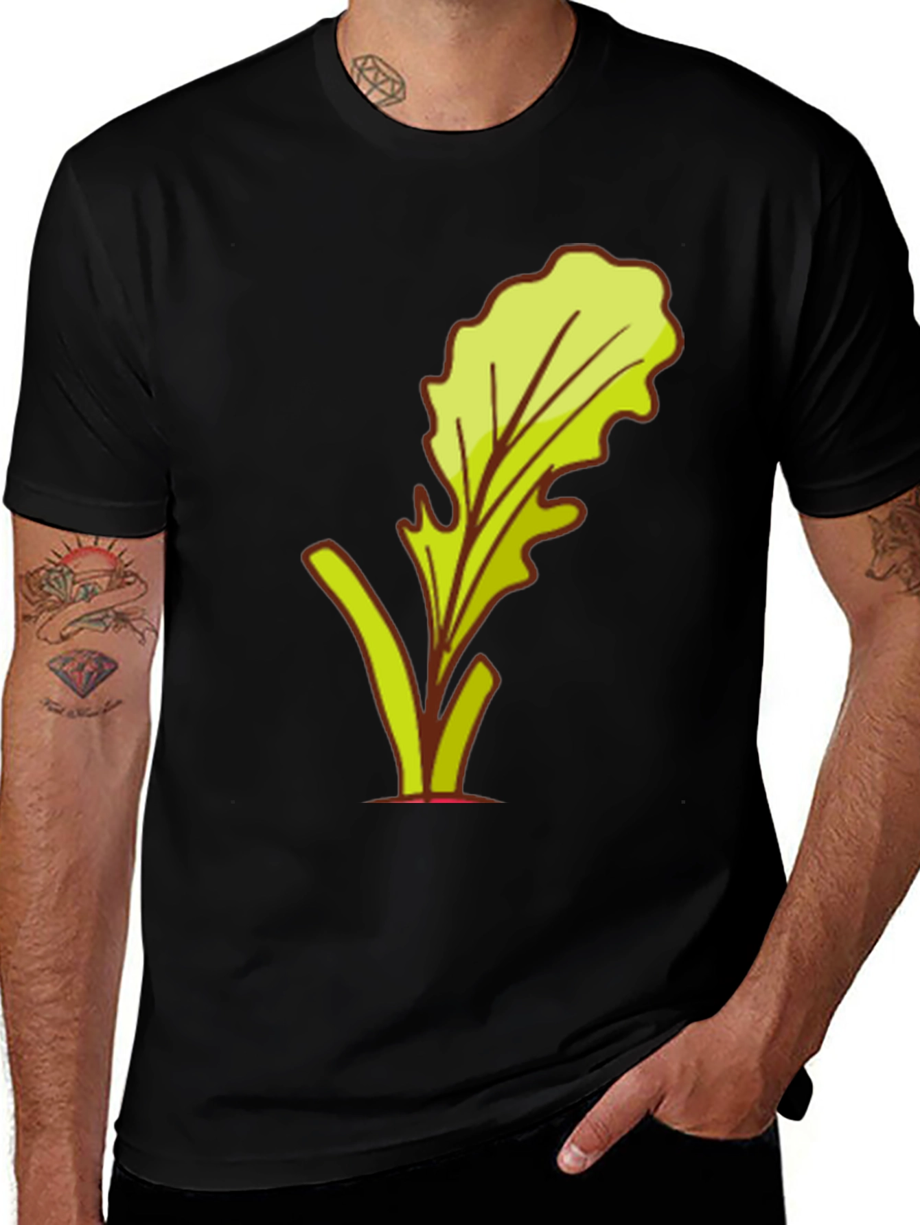 Lettuce Graphic Black T-Shirt