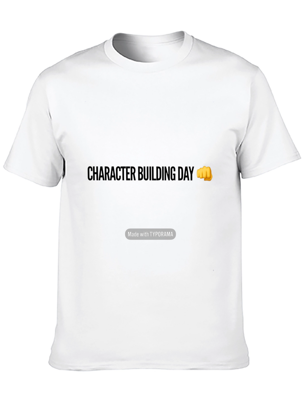 Character Building Day Black T-Shirt
