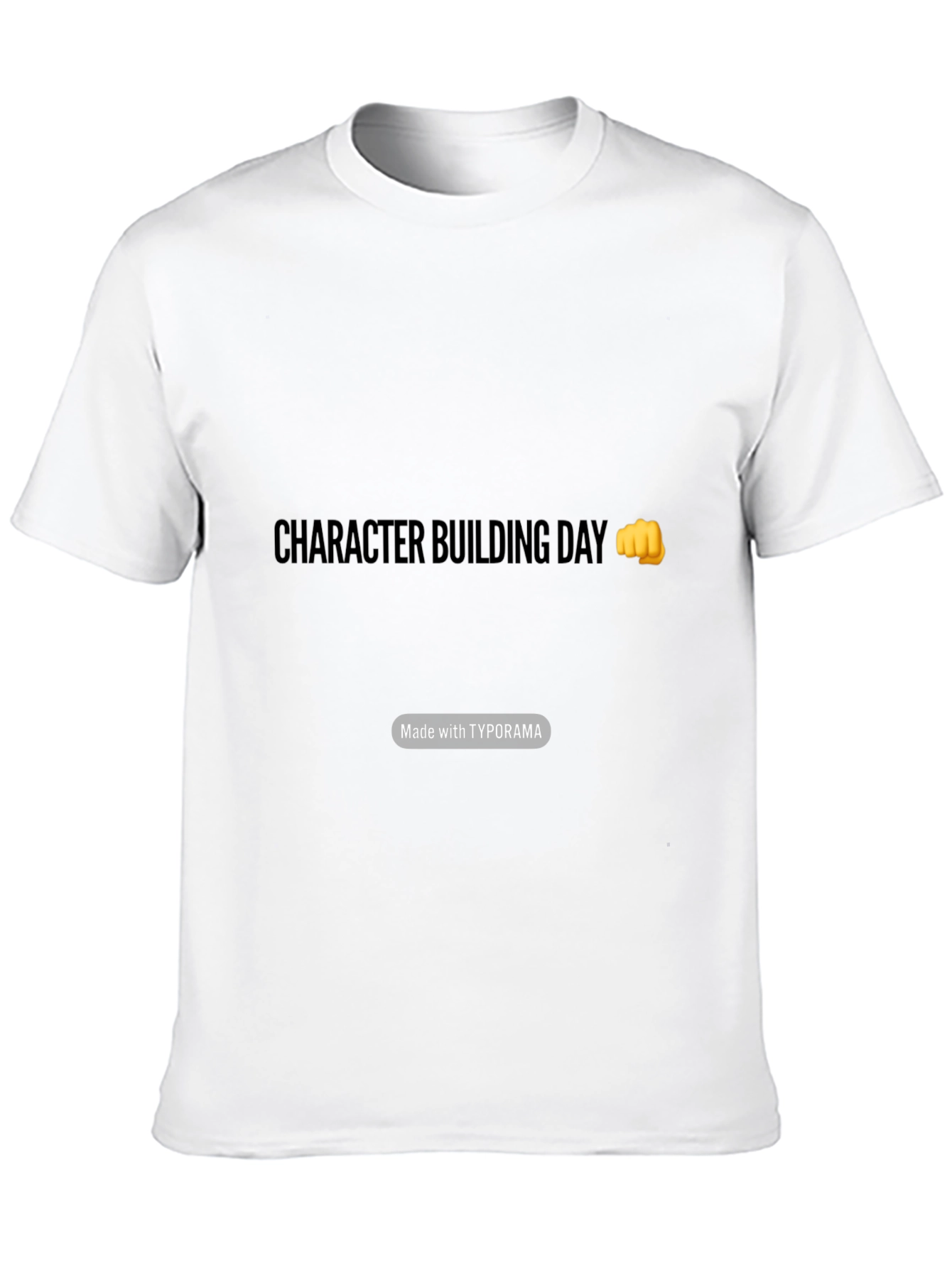 Character Building Day Black T-Shirt