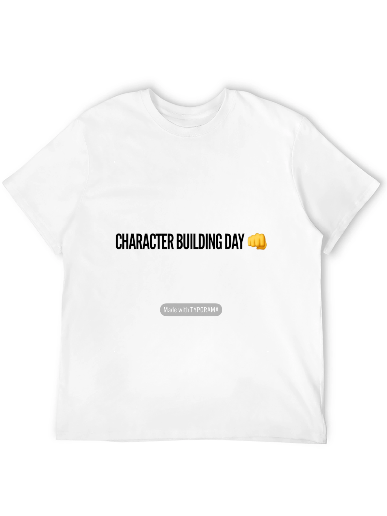 Character Building Day Black T-Shirt