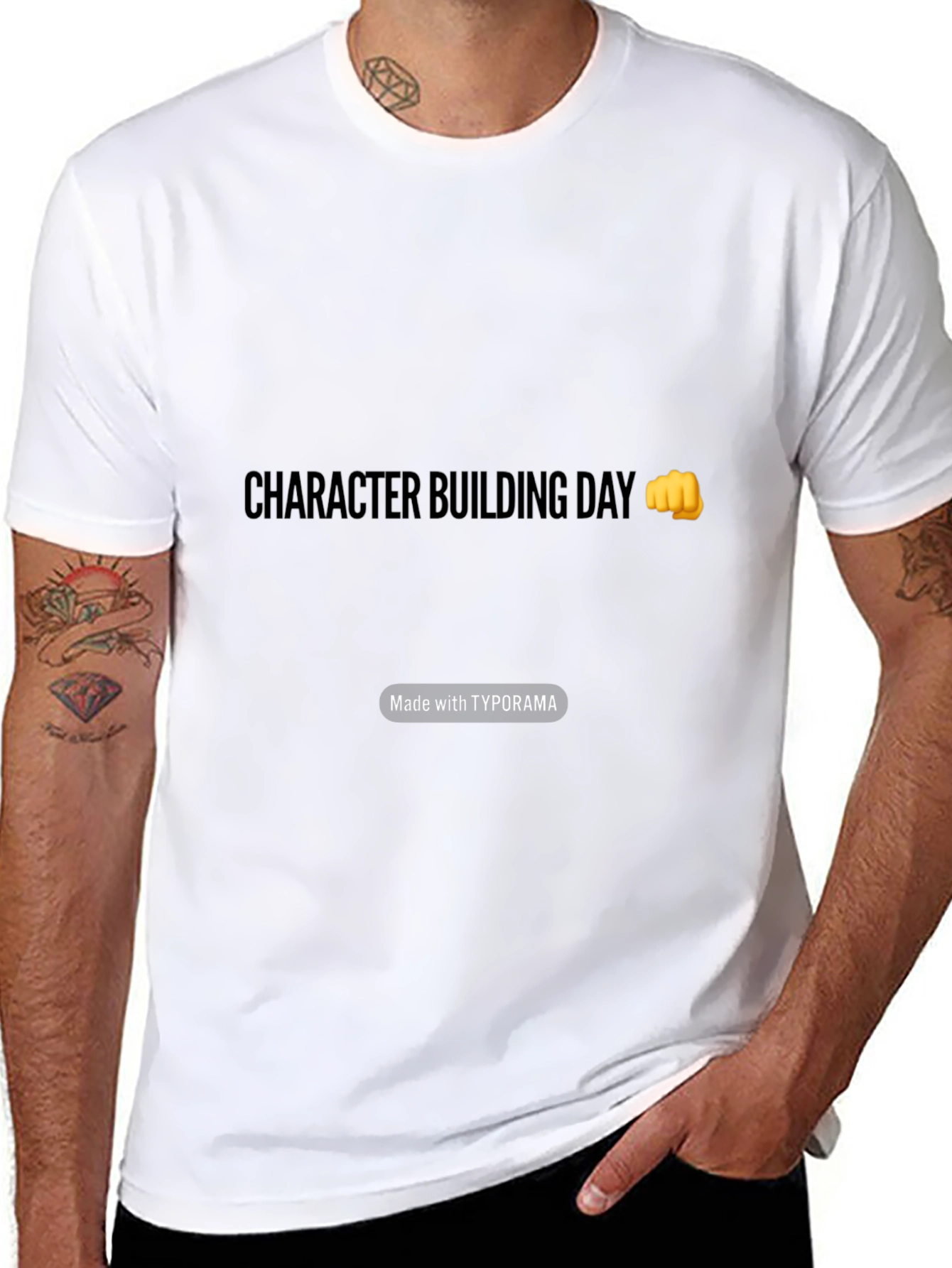 Character Building Day Black T-Shirt