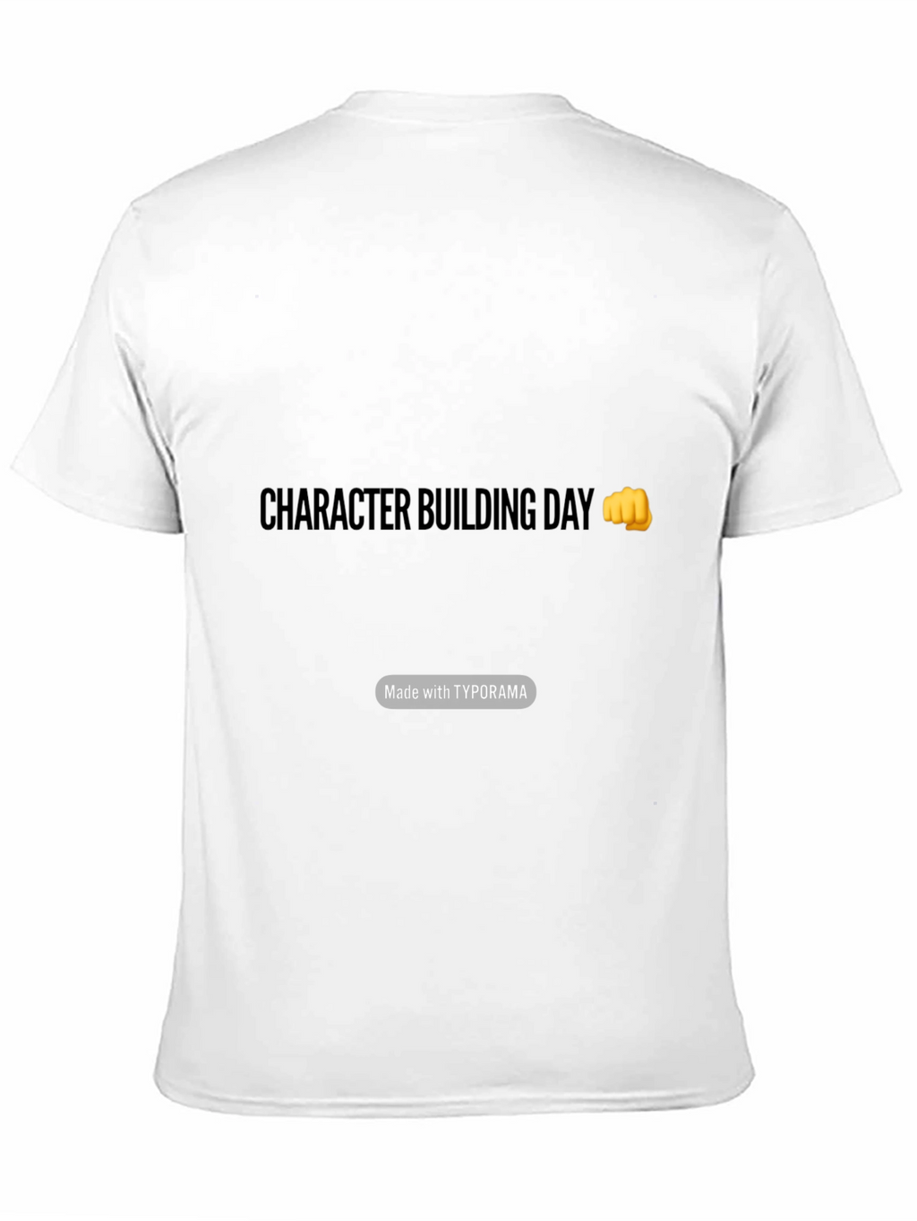 Character Building Day Black T-Shirt
