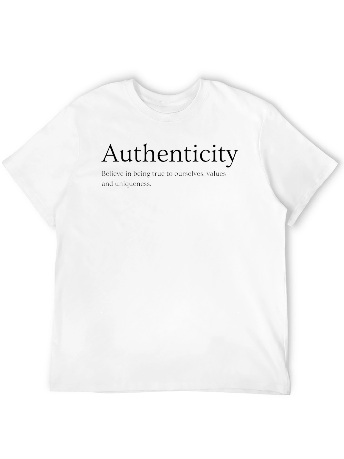 Authenticity Black T-Shirt: Be True to Yourself