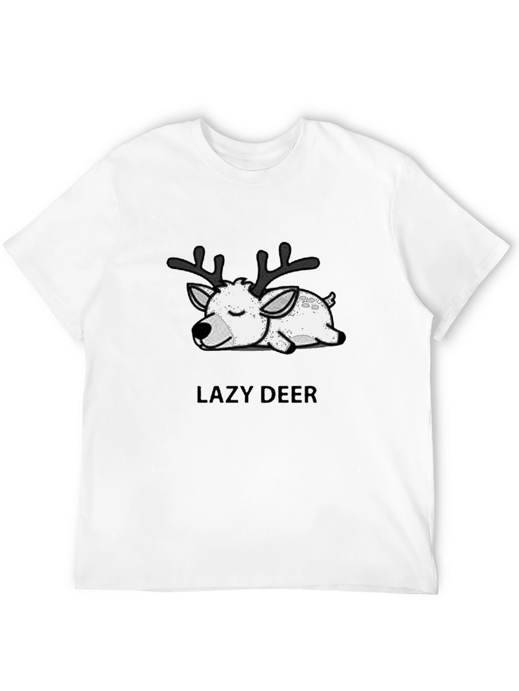 Lazy Deer Graphic T-Shirt - Soft Cotton Blend