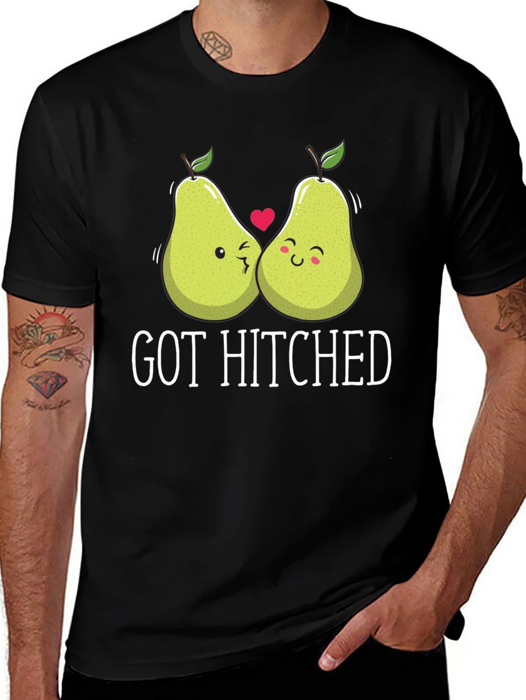 Got Hitched Pear Pun T-Shirt