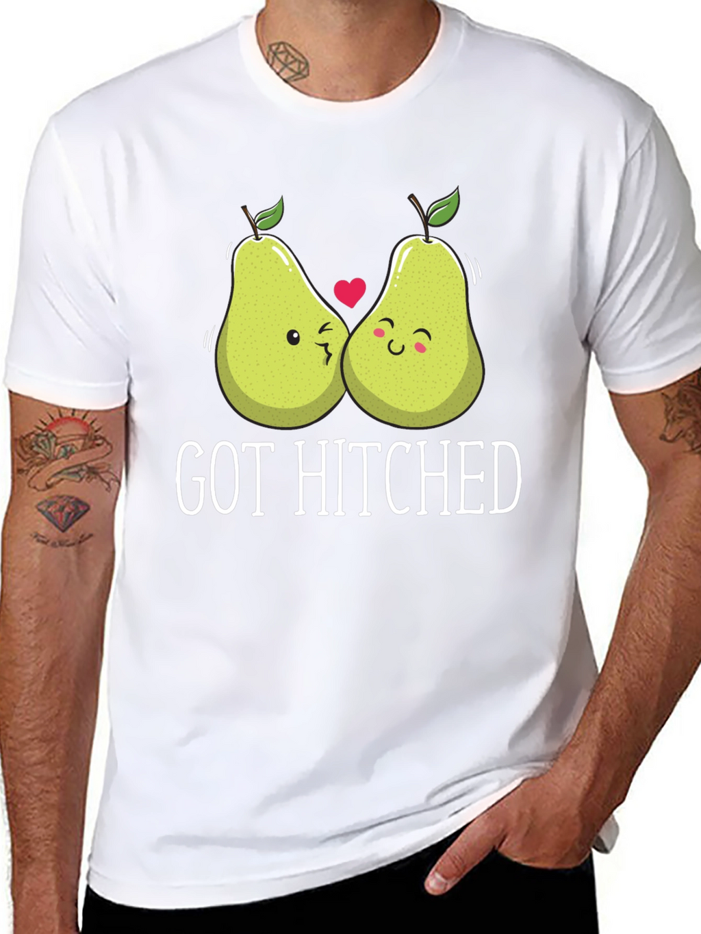 Got Hitched Pear Pun T-Shirt