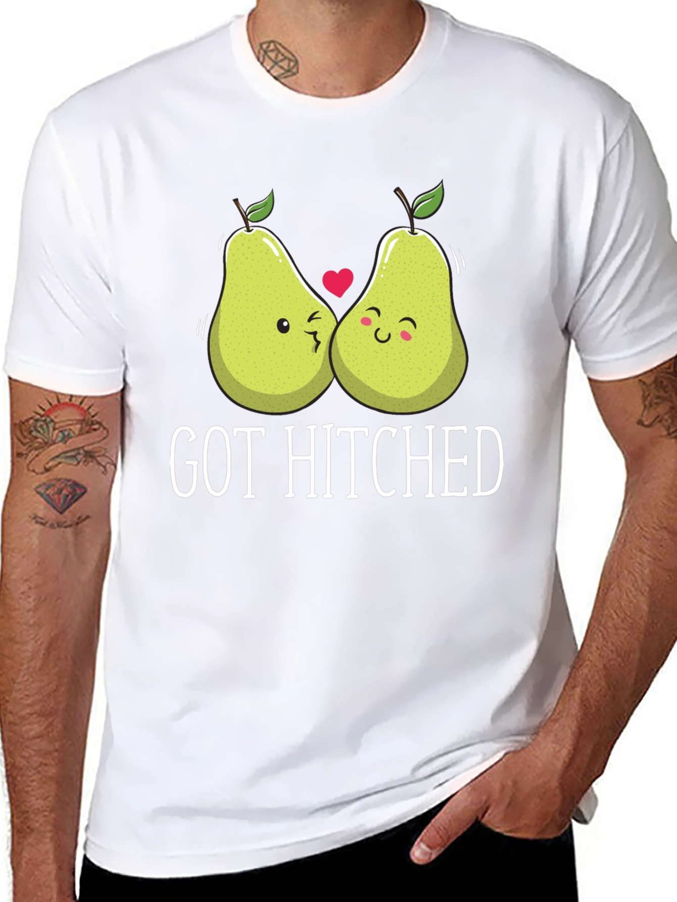 Got Hitched Pear Pun T-Shirt