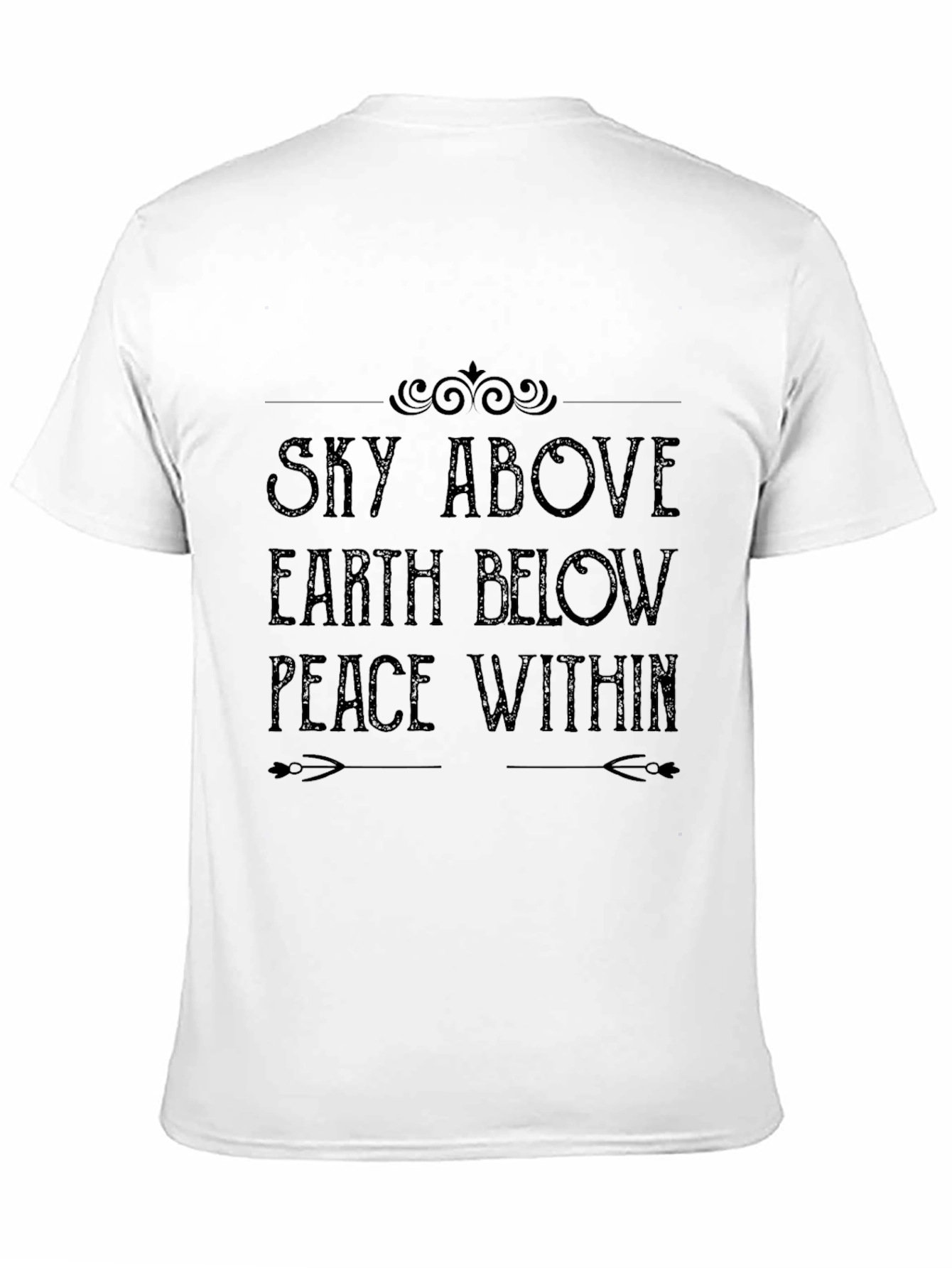 Sky Above Earth Below Graphic Tee - Mens Black T-Shirt