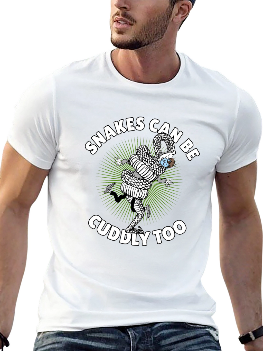 Snakes Can Be Cuddly Too Graphic Tee