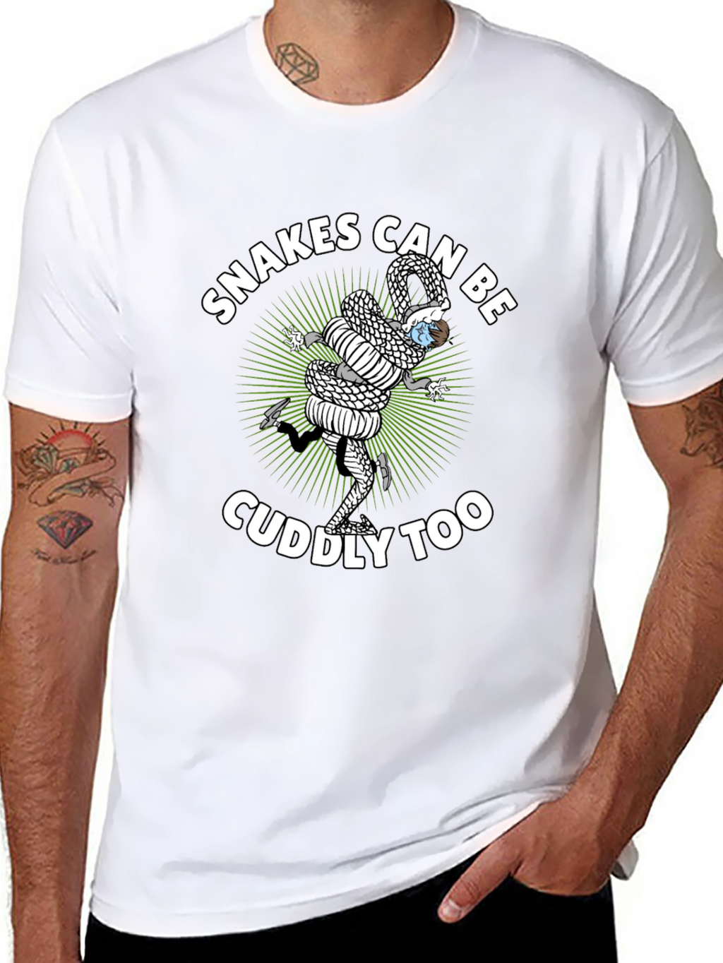 Snakes Can Be Cuddly Too Graphic Tee