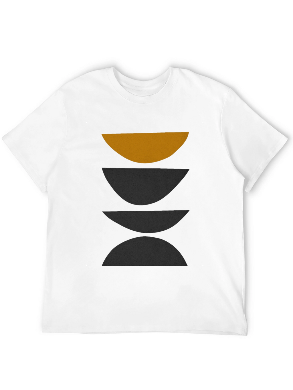 Minimalist Geometric Graphic Print T-Shirt