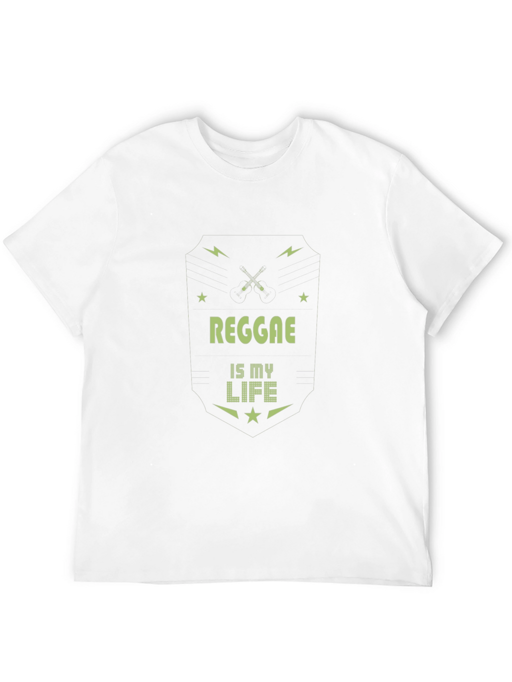 Reggae is My Life Tee - Black Graphic T-Shirt