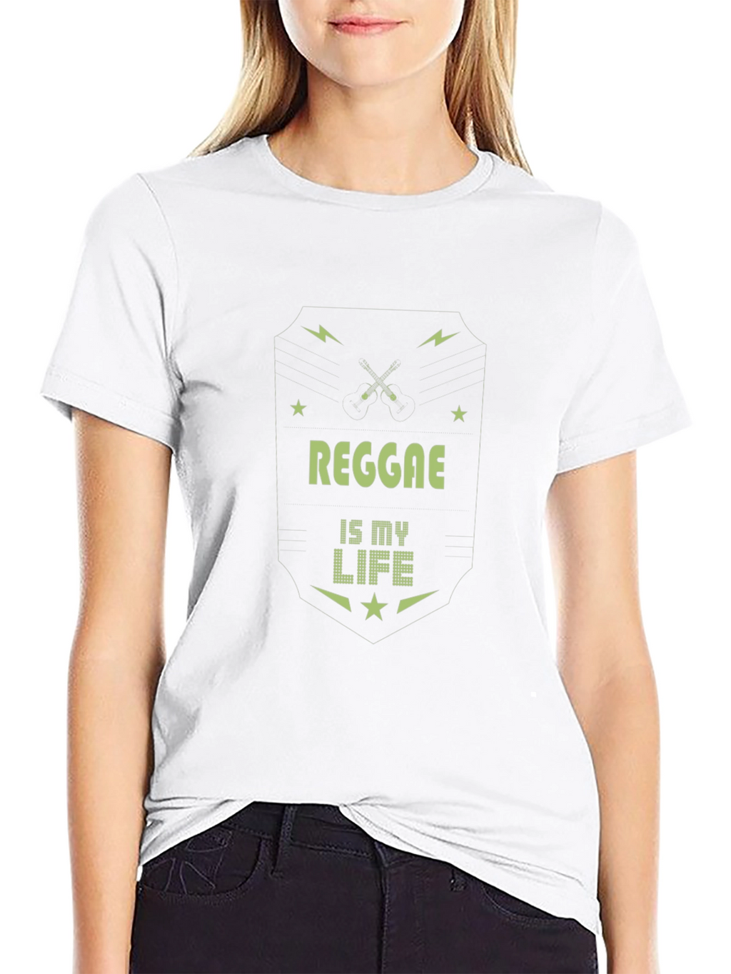 Reggae is My Life Tee - Black Graphic T-Shirt