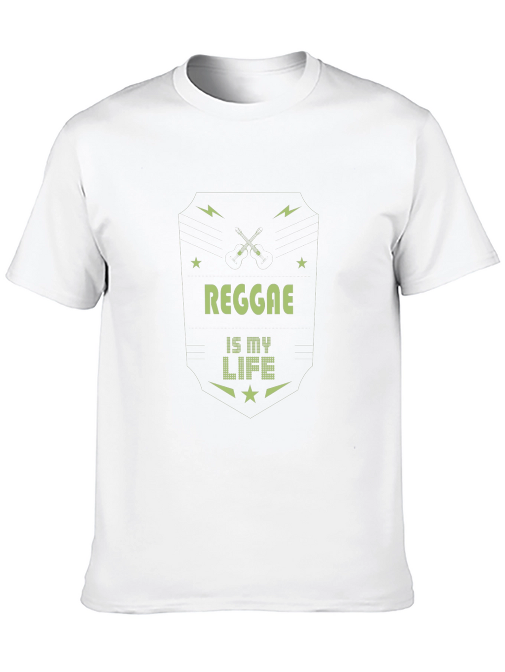 Reggae is My Life Tee - Black Graphic T-Shirt