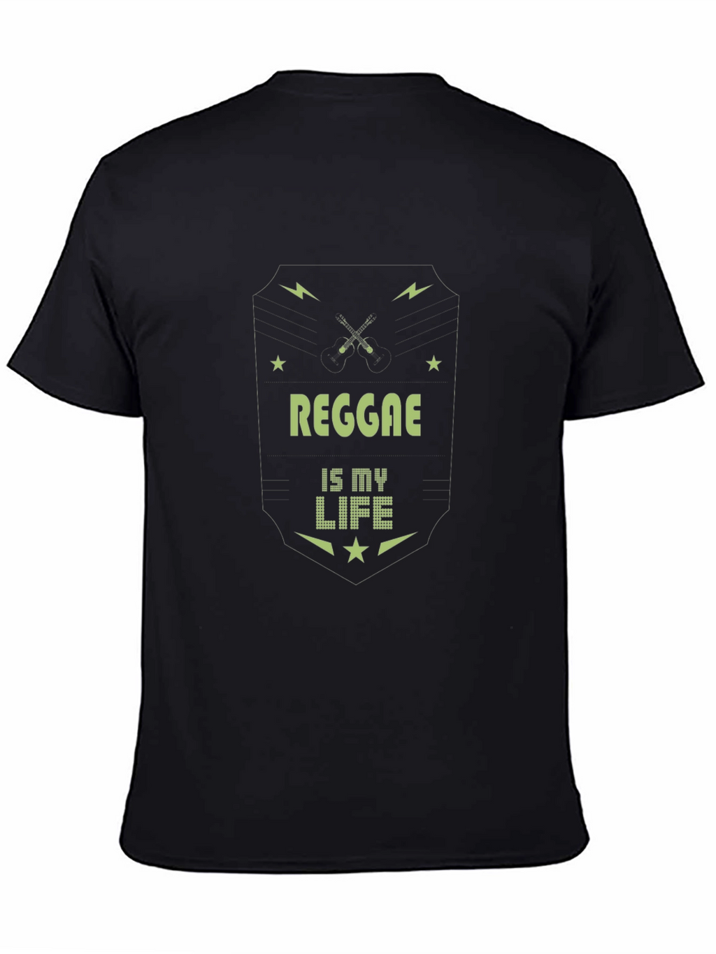 Reggae is My Life Tee - Black Graphic T-Shirt