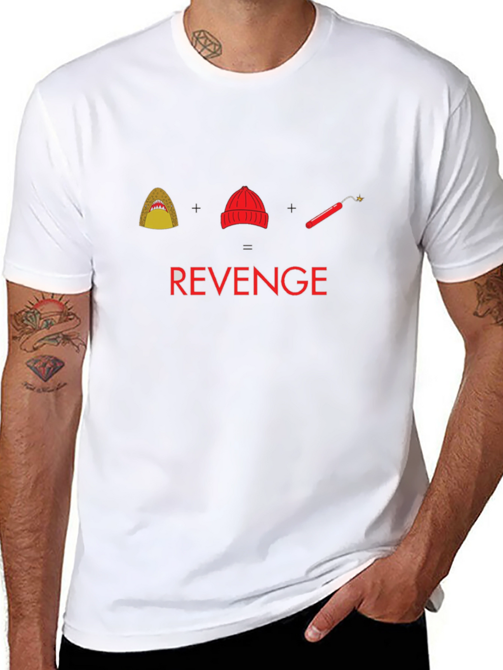 Shark Hat Dynamite Revenge T-Shirt