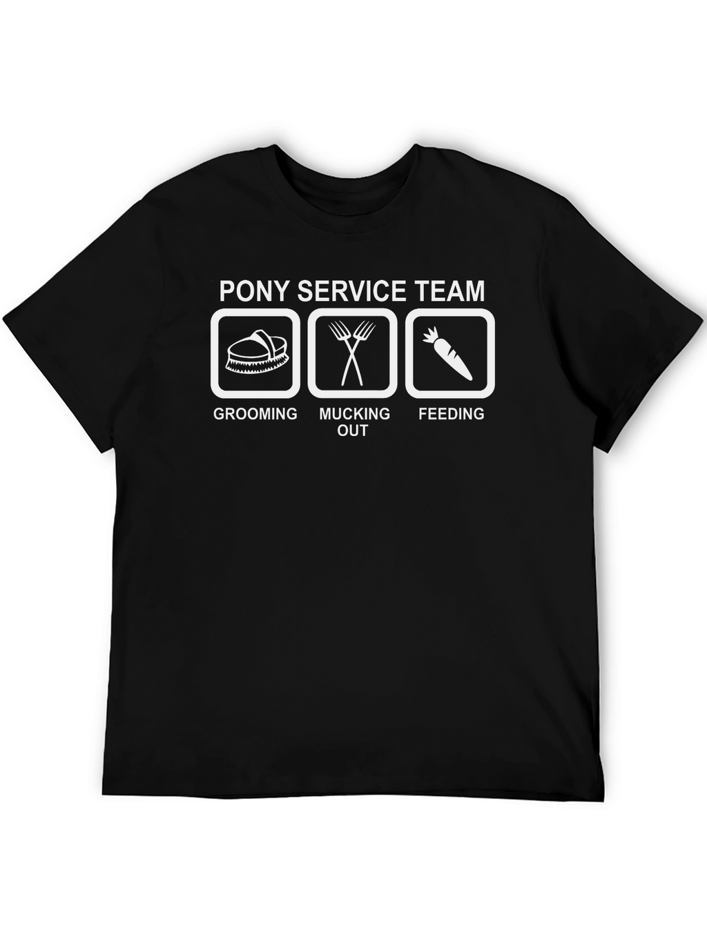 Pony Service Team T-Shirt - Grooming Mucking Feeding