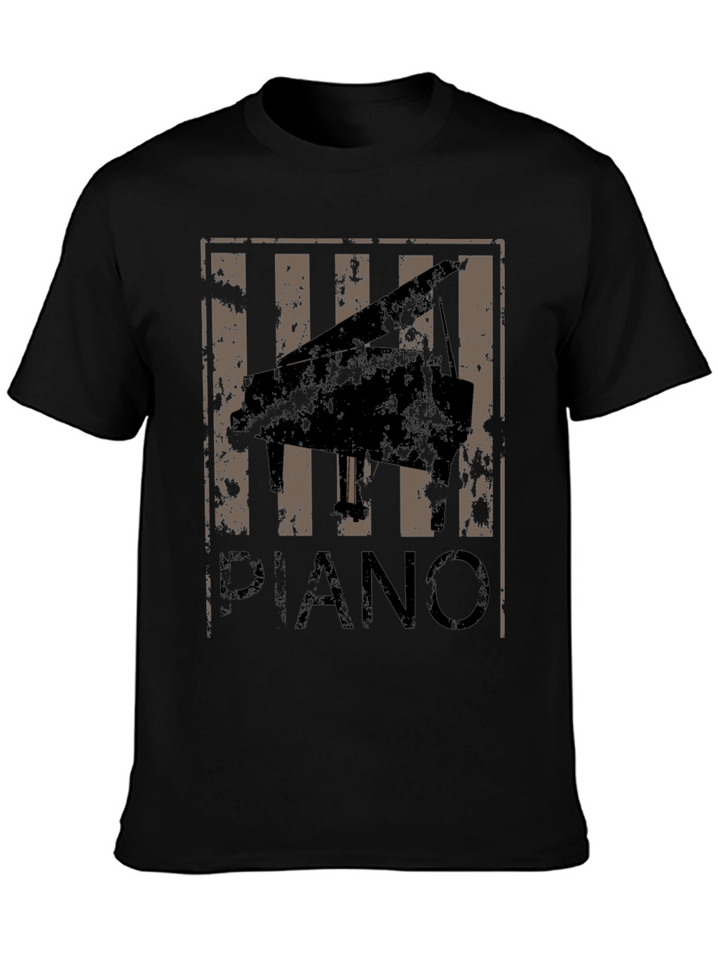 Piano Graphic T-Shirt - Retro Style Tee