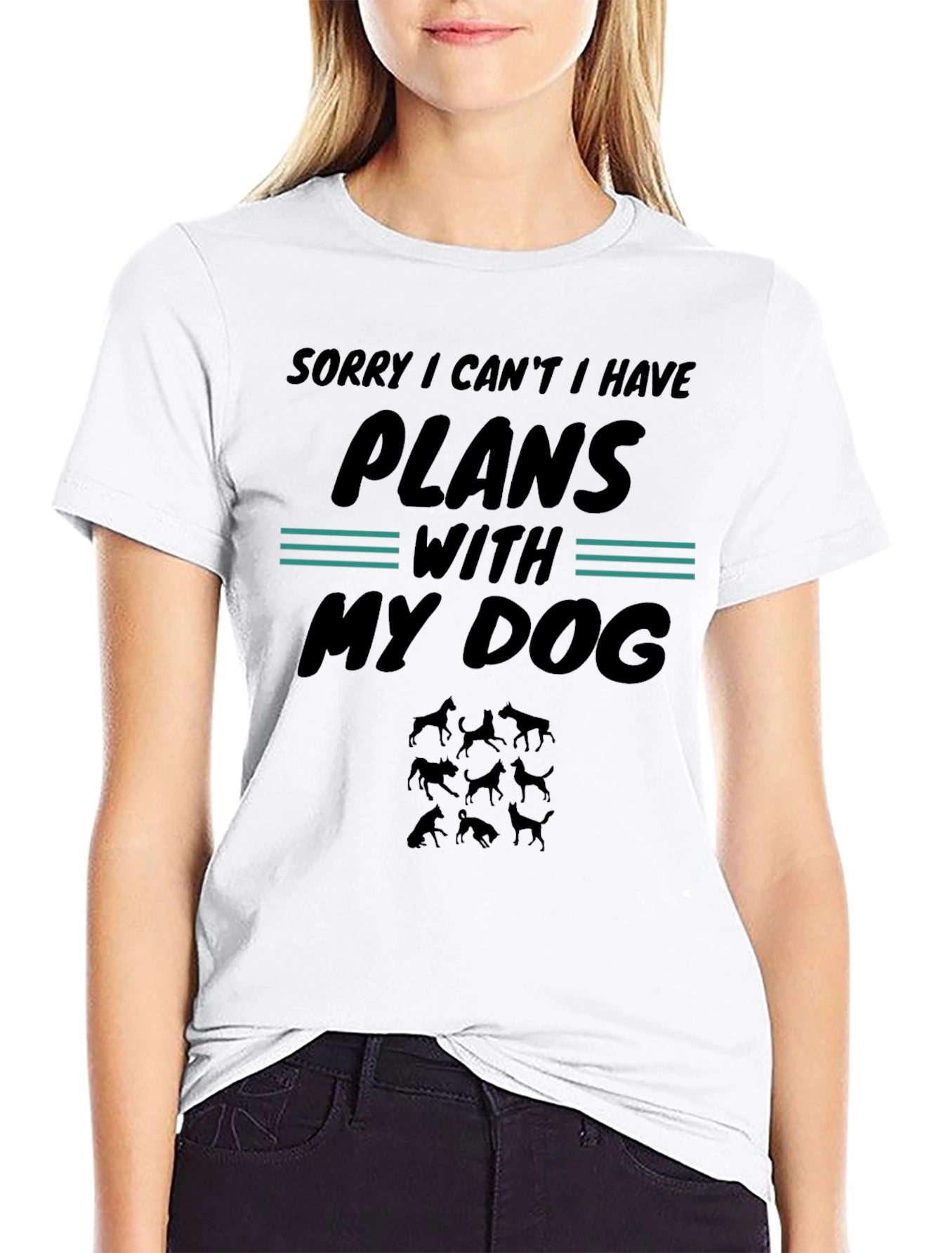 Dog Plans Graphic Tee - Sorry I Cant I Have Plans With My Dog