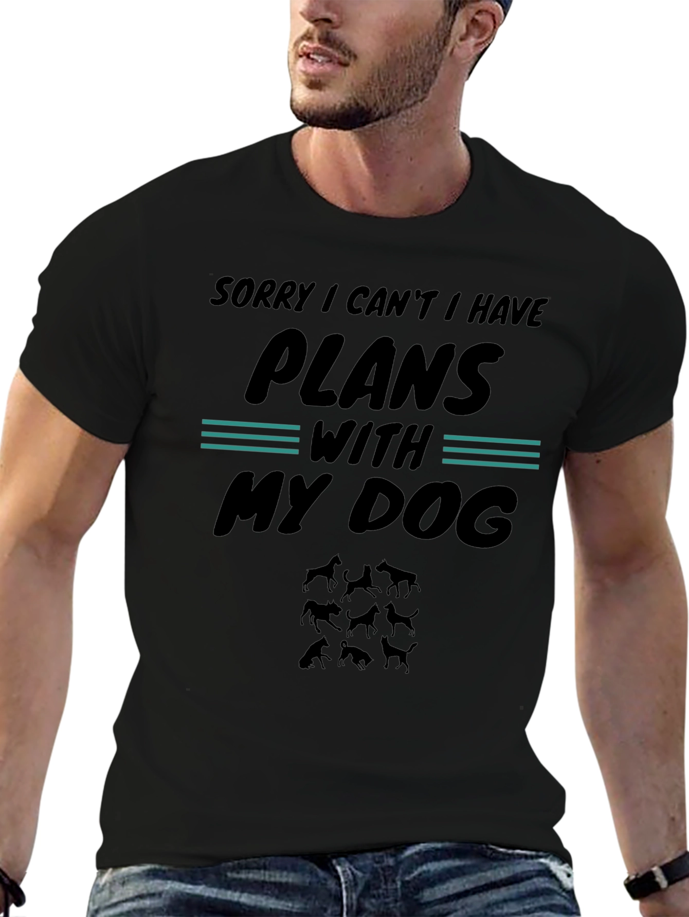 Dog Plans Graphic Tee - Sorry I Cant I Have Plans With My Dog