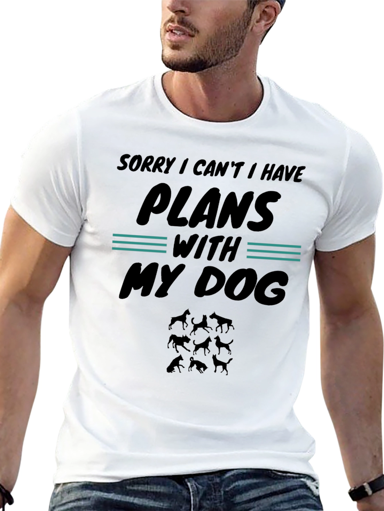 Dog Plans Graphic Tee - Sorry I Cant I Have Plans With My Dog