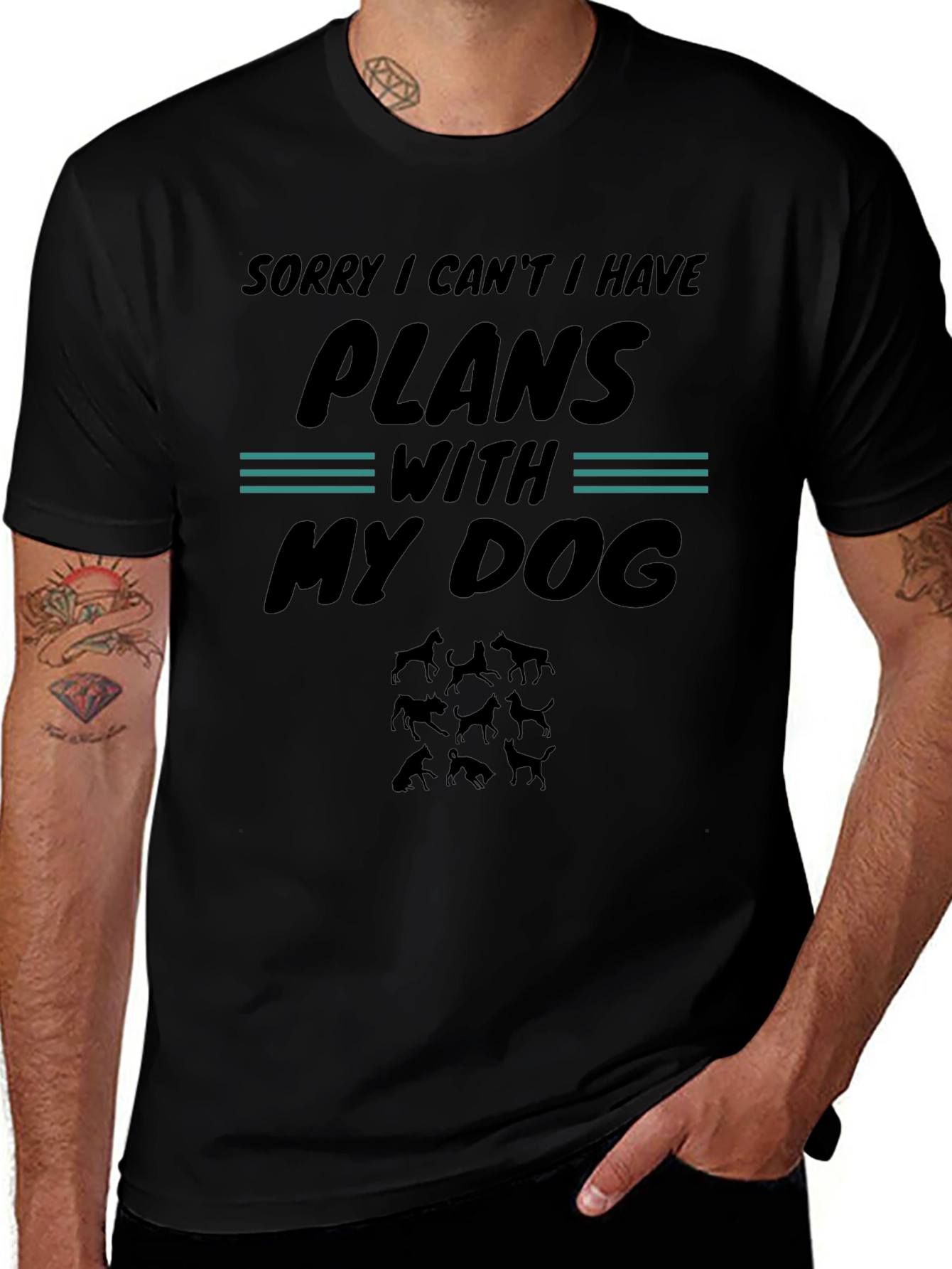 Dog Plans Graphic Tee - Sorry I Cant I Have Plans With My Dog