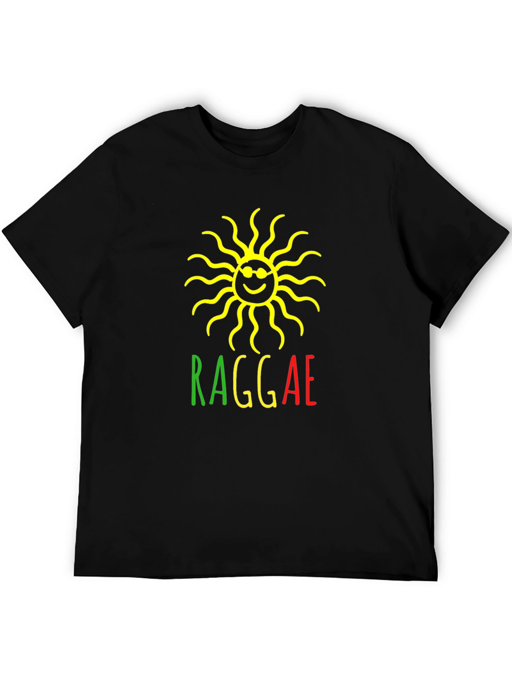 Rasta Reggae Sun Graphic T-Shirt