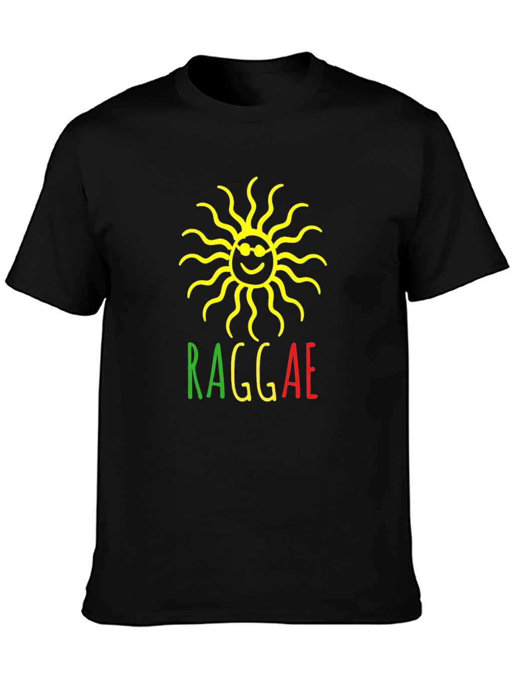 Rasta Reggae Sun Graphic T-Shirt