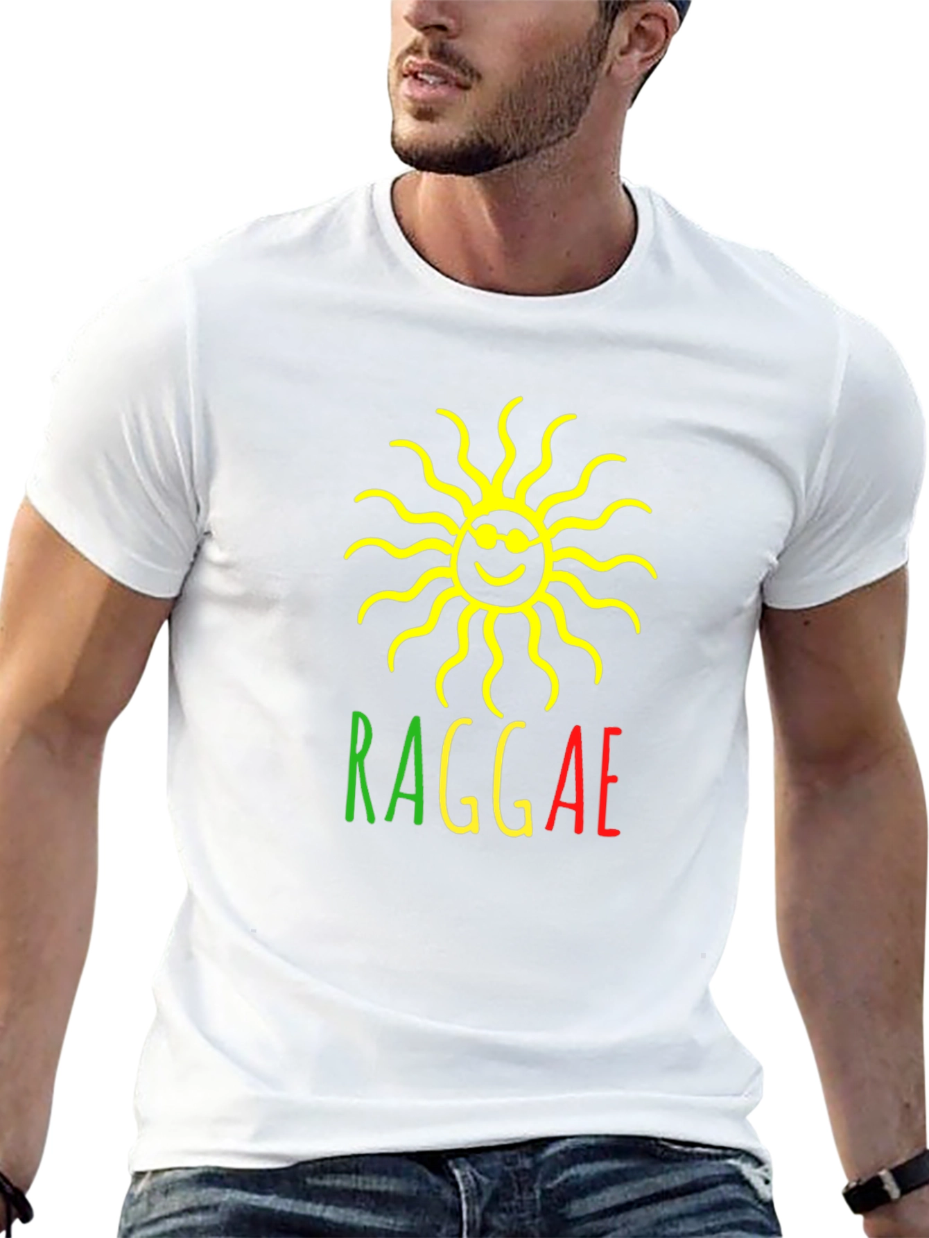 Rasta Reggae Sun Graphic T-Shirt